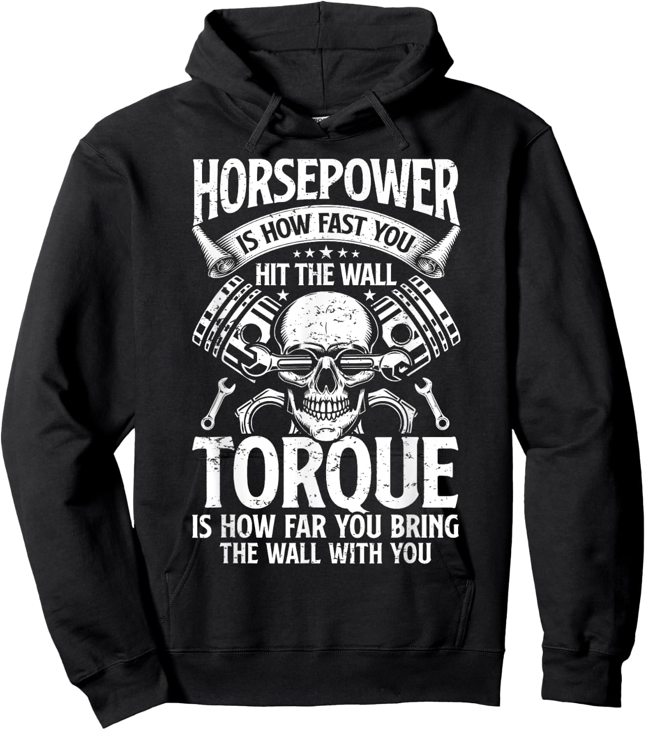 Horsepower Torque Definition Funny Car Auto Mechanic Dad Men Hoodie - Hoodie | Black