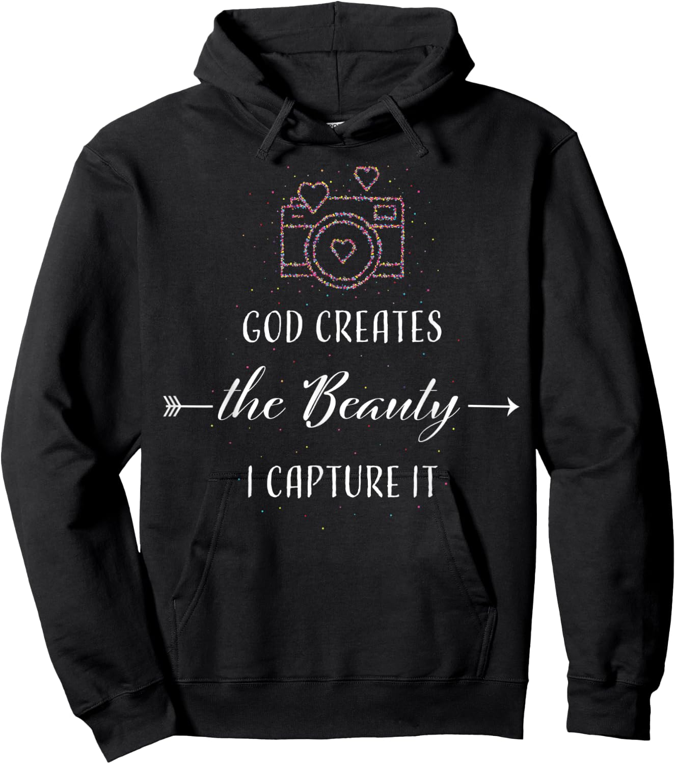 Photography Camera Christian God Jesus Gift Hoodie - Hoodie | Black