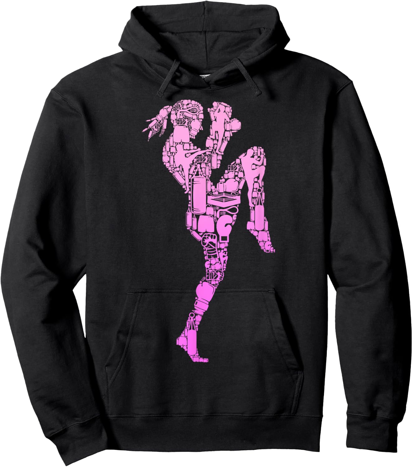 Muay Thai Women Girls Hoodie - Hoodie | Black