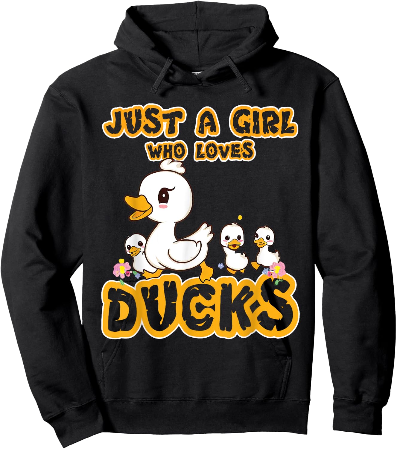 Just A Girl Who Loves Ducks - Duck Family Hoodie - Hoodie | Black