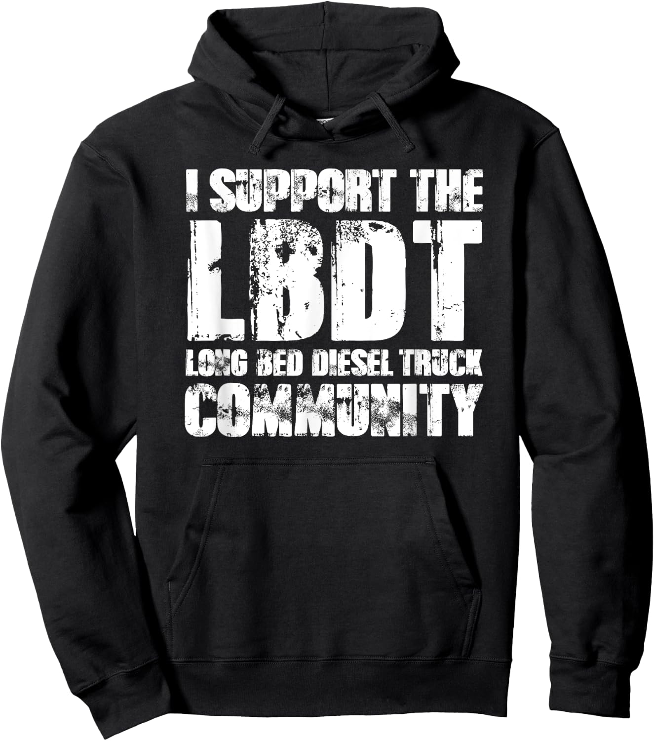 LBDT Long Bed Diesel Truck - Funny Diesel Mechanic Hoodie - Hoodie | Black