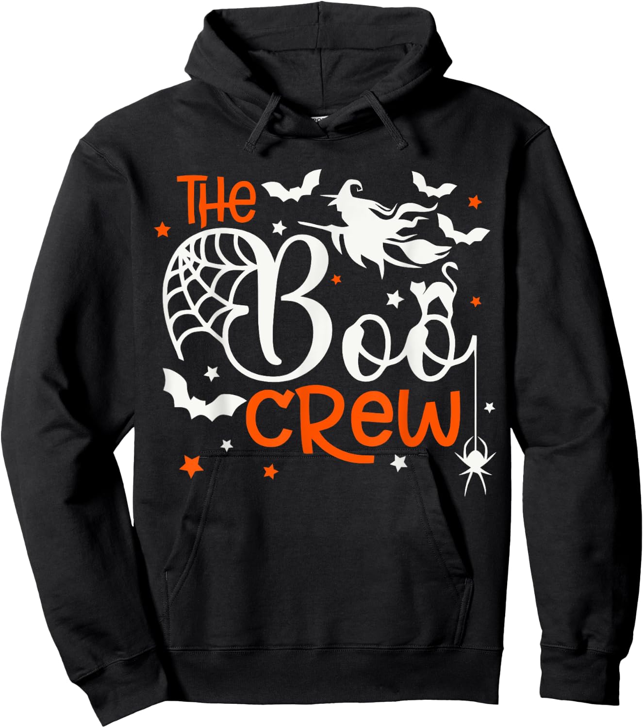 Halloween The Boo Crew - Fun Spooky Witch, Cat, Bat - Family Hoodie - Hoodie | Black