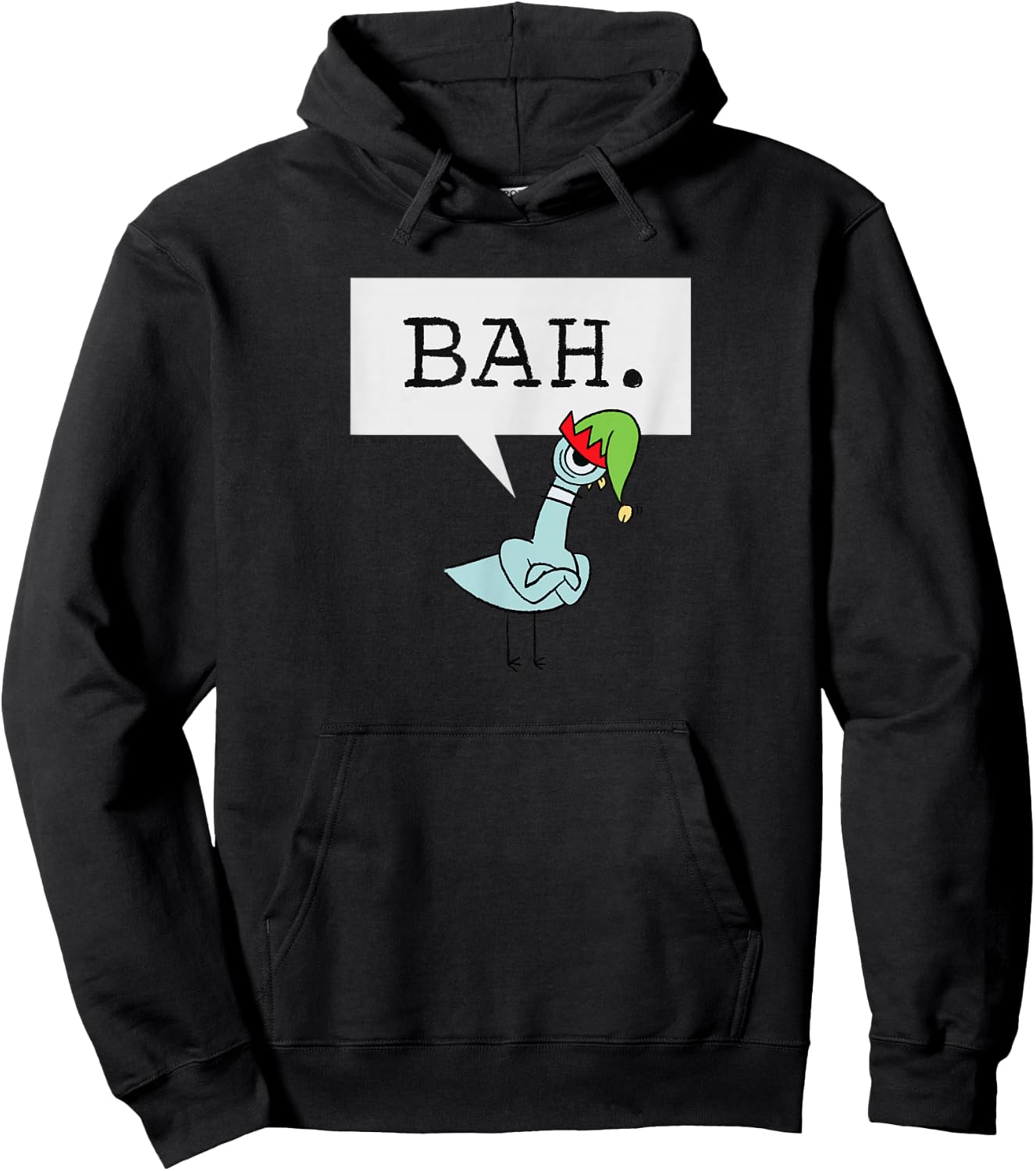The Pigeon Bah. Christmas Pigeon Hoodie - Hoodie | Black