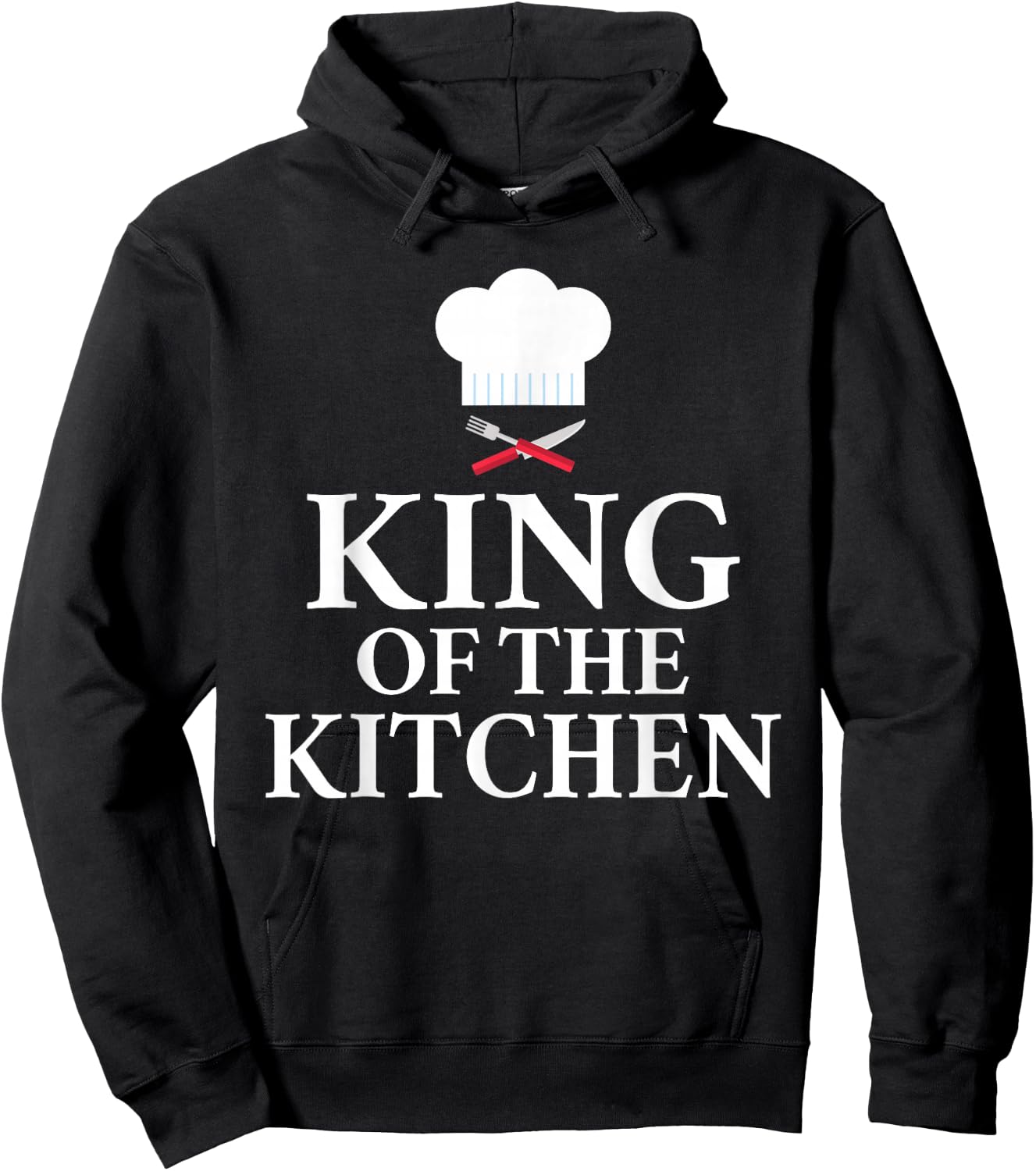 Chef Gifts & Accessories King of the Kitchen Culinary Black 3XL US Hoodie - Hoodie | Black