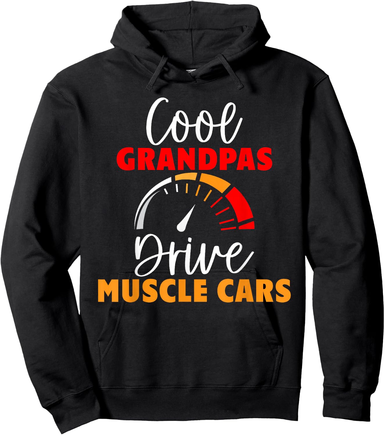 Cool Grandpas drive Muscle Cars Grandpa Hoodie - Hoodie | Black