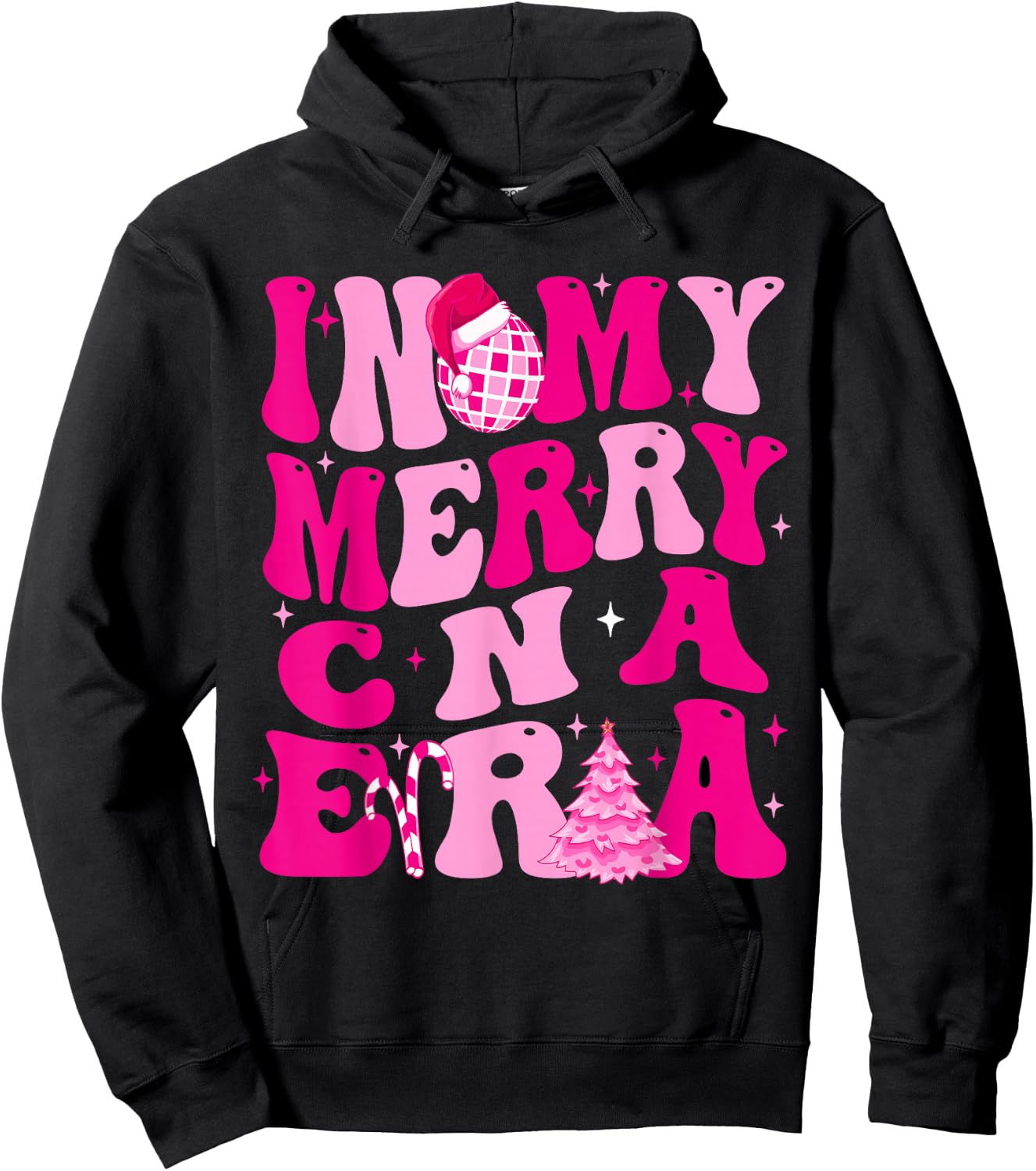 In My Merry CNA Era Christmas Retro Hoodie - Hoodie | Black
