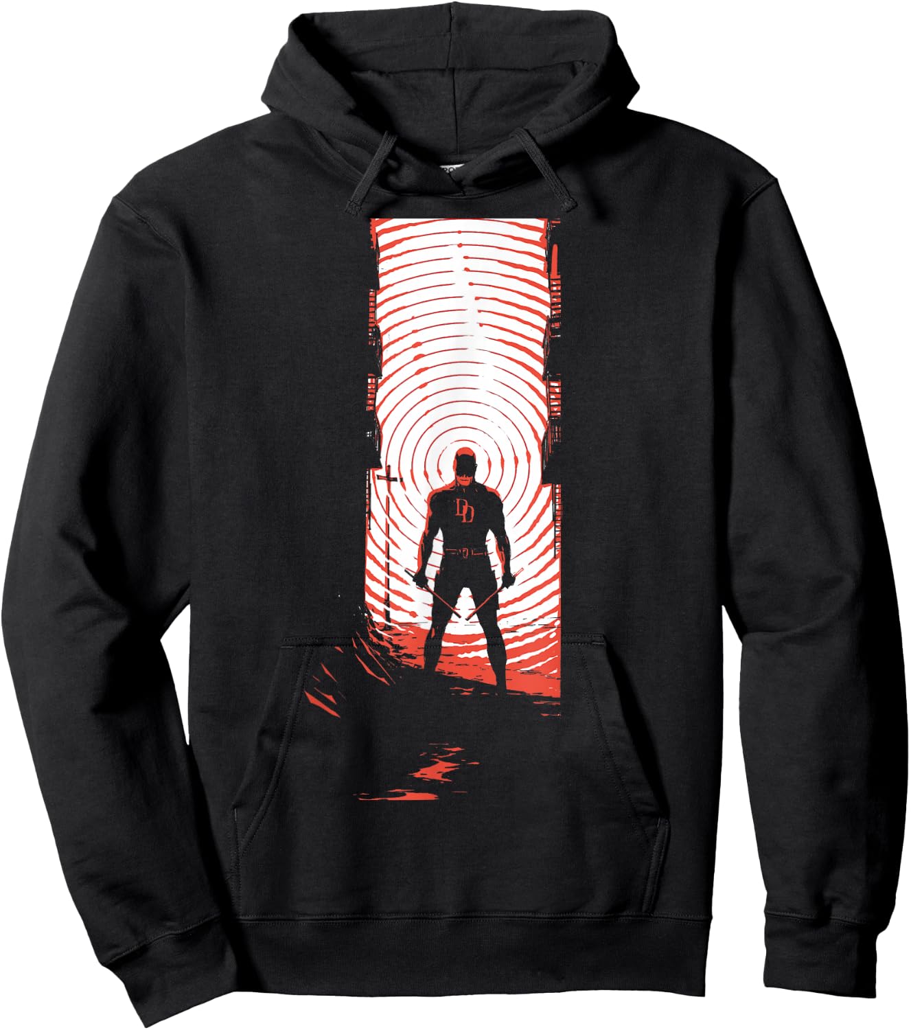 Marvel Daredevil Radar Sense Man Without Fear Variant Cover Hoodie - Hoodie | Black