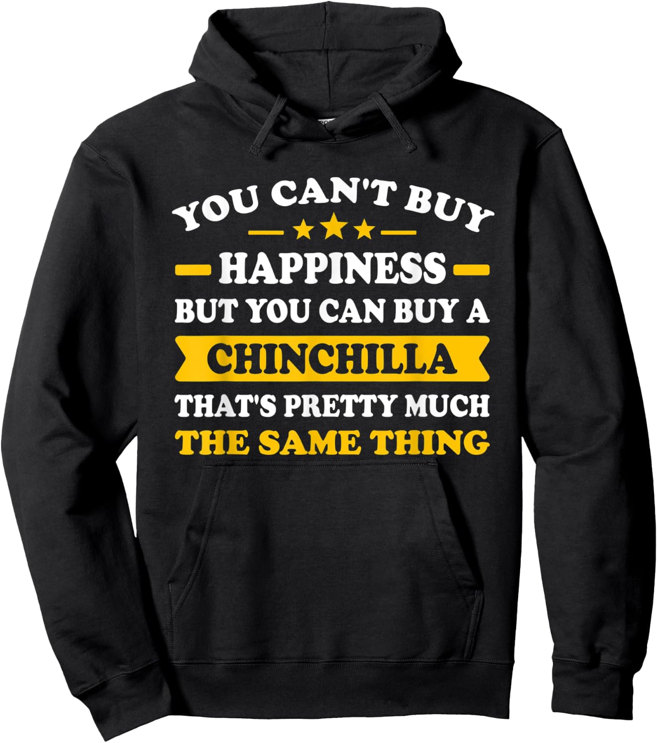 Funny chinchilla lover Hoodie - Hoodie | Black