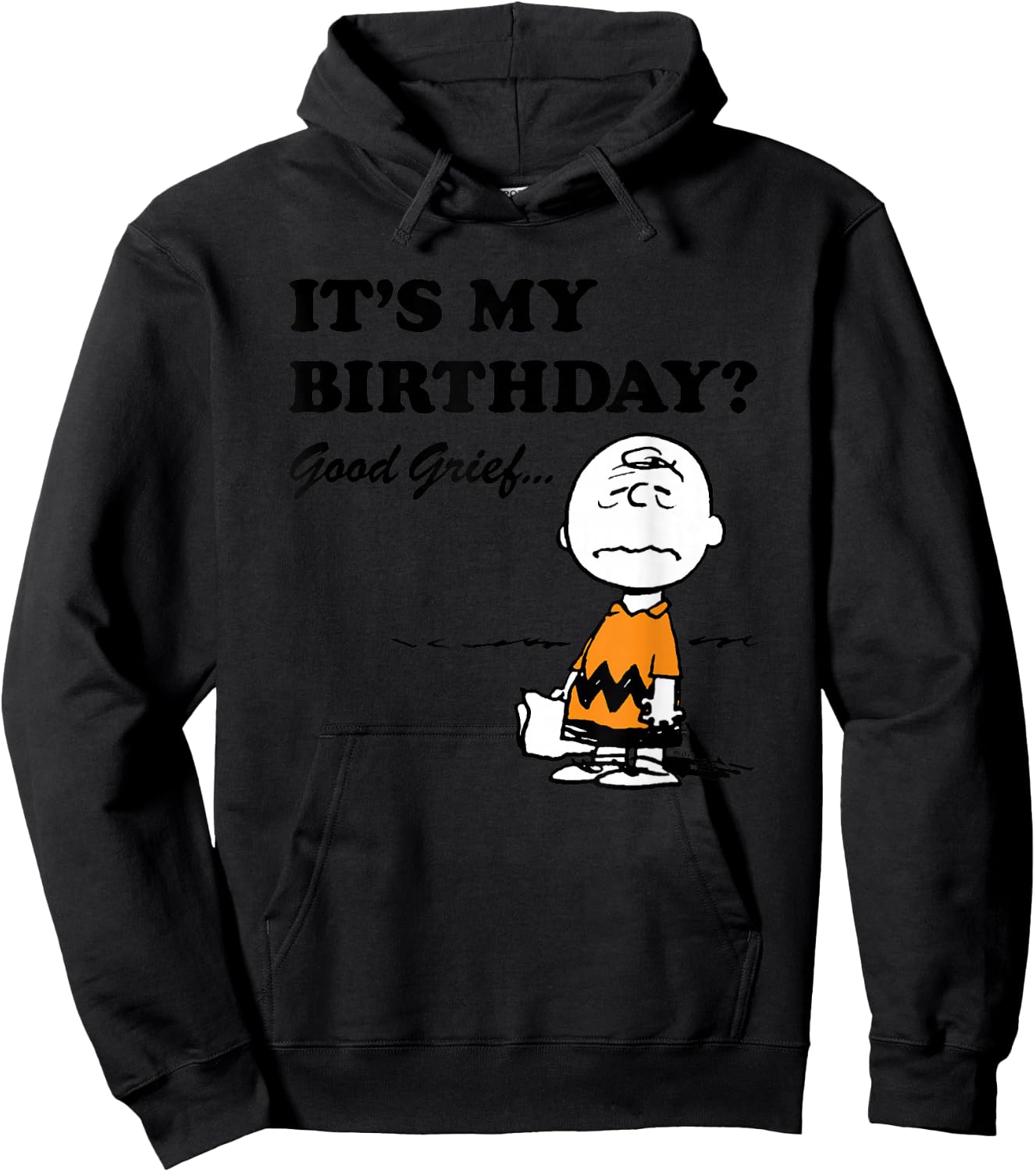 Peanuts - Today is My Birthday? Good Grief... Hoodie - Hoodie | Black