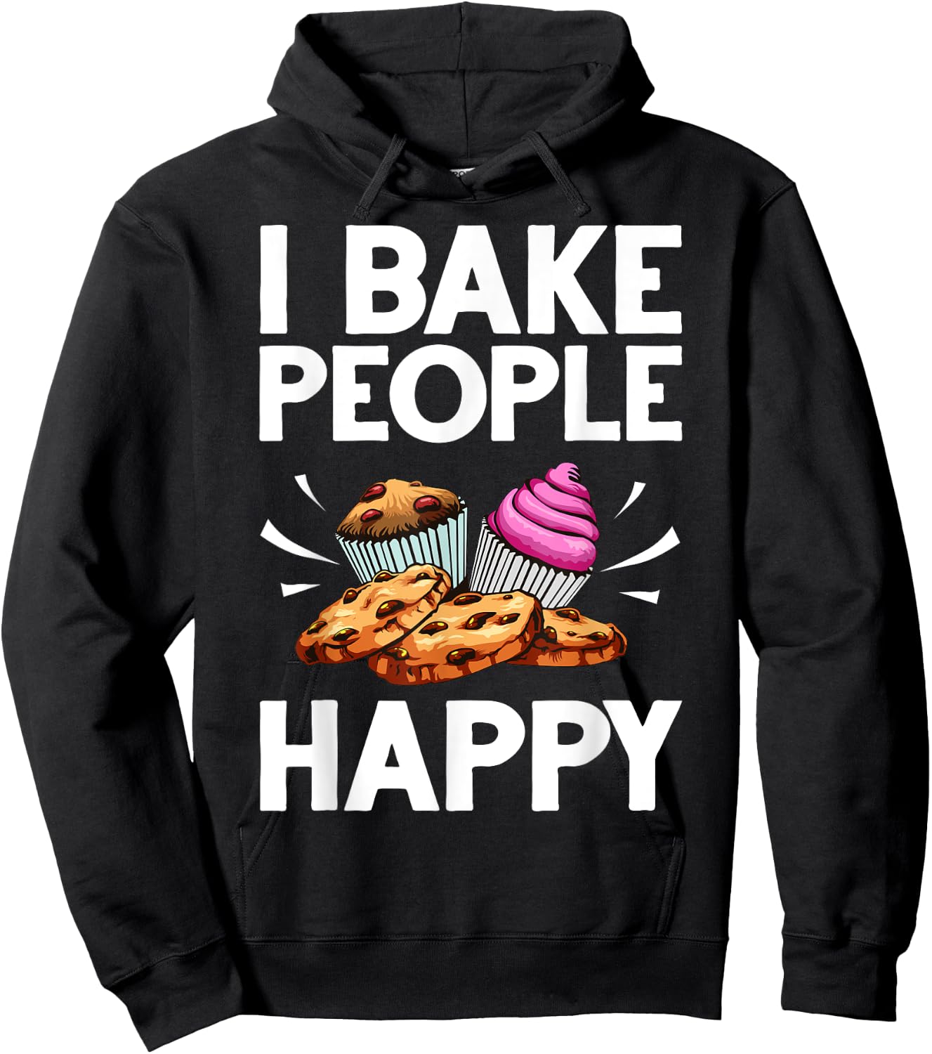 Funny Baker Gift Women Food Cake Baking Pastry Chef Hoodie - Hoodie | Black