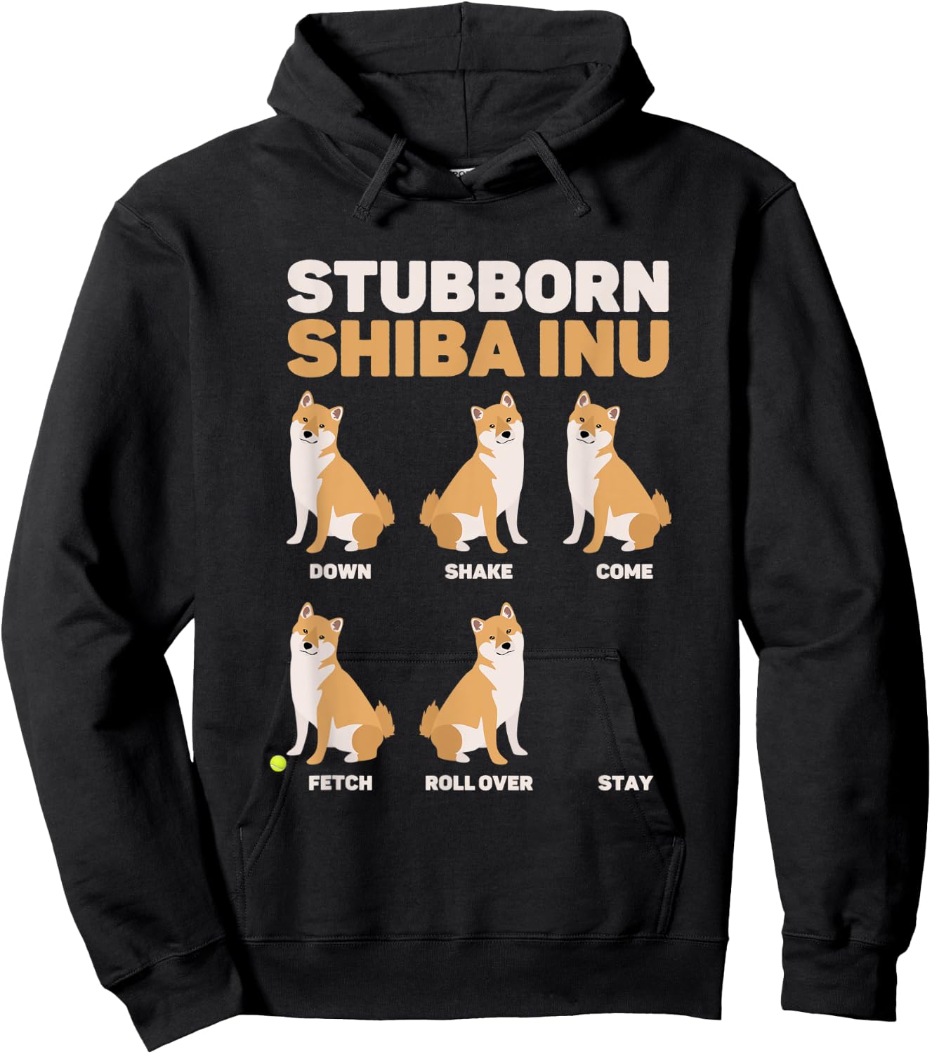 Stubborn Shiba Inu Dog Lover Hoodie - Hoodie | Black