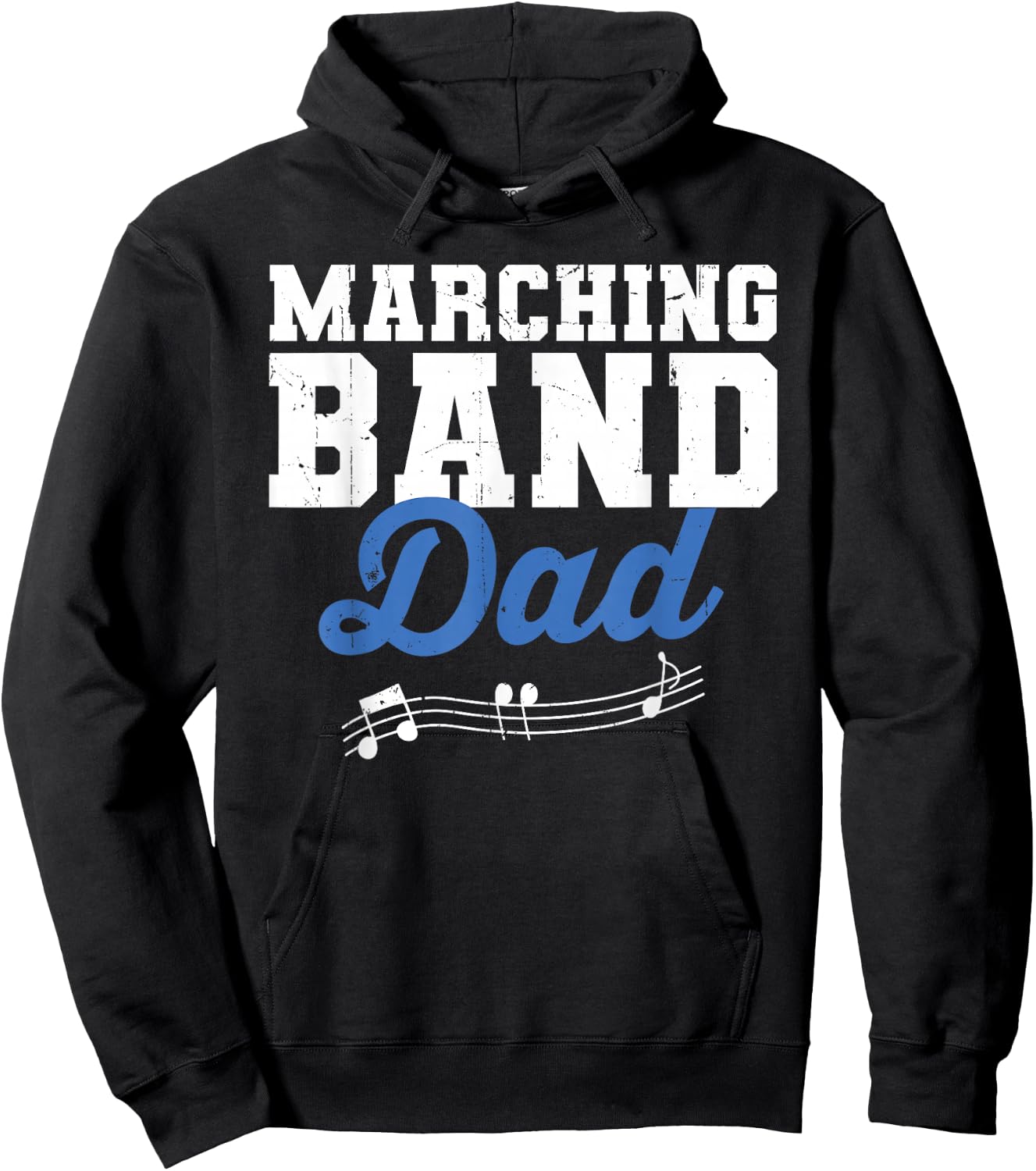 Marching Band Dad Father Men Marching Band Director Hoodie - Hoodie | Black