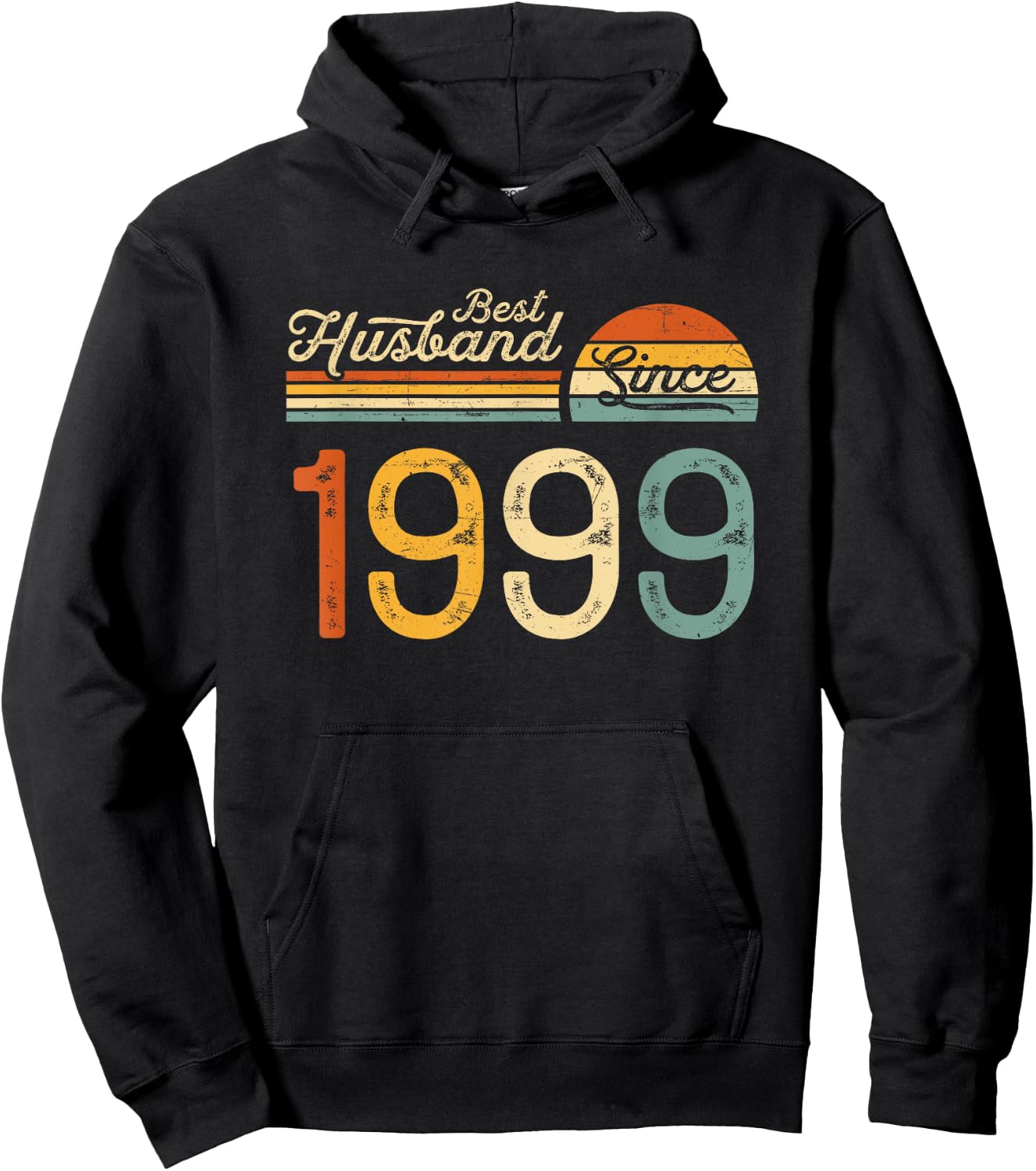 26th wedding anniversary 26 years - Best Husband Since 1999 Hoodie - Hoodie | Black