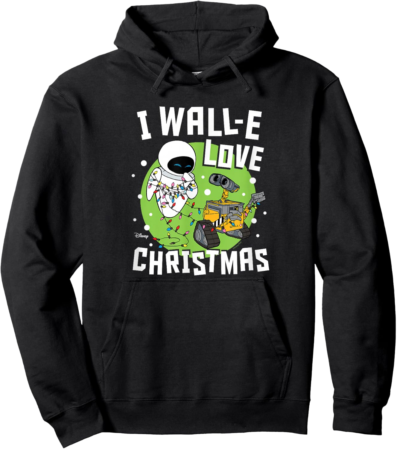 Disney Wall-E - Love Christmas Hoodie - Hoodie | Black