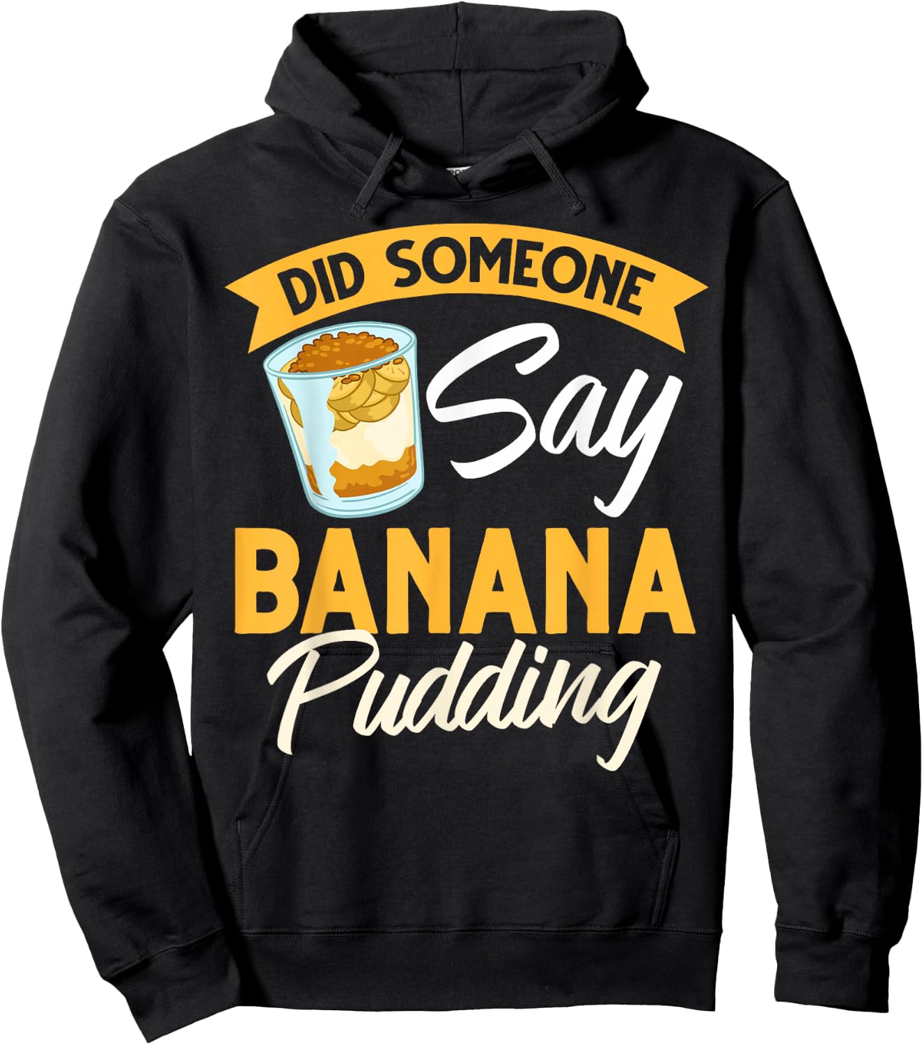 Banana Pudding Recipe Ice Cream Hoodie - Hoodie | Black