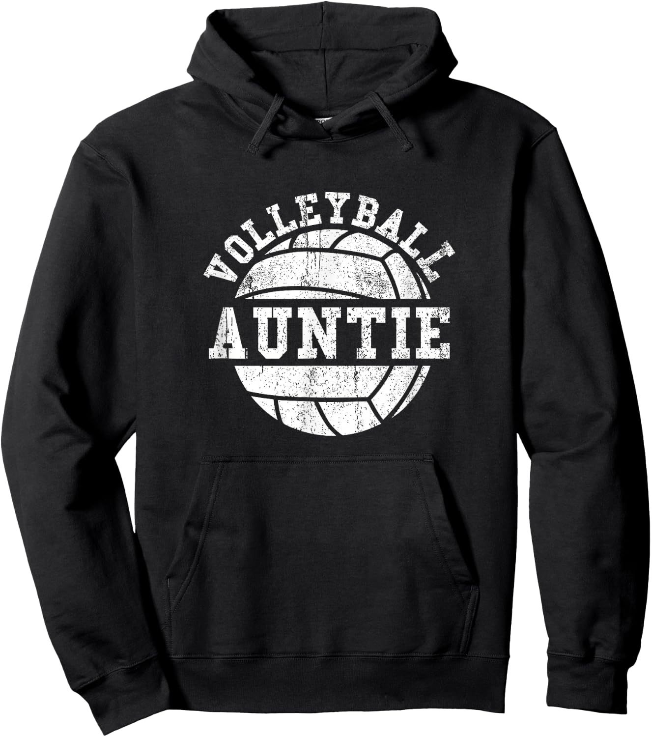 Volleyball Auntie Niece Fan Supporter Hoodie - Hoodie | Black
