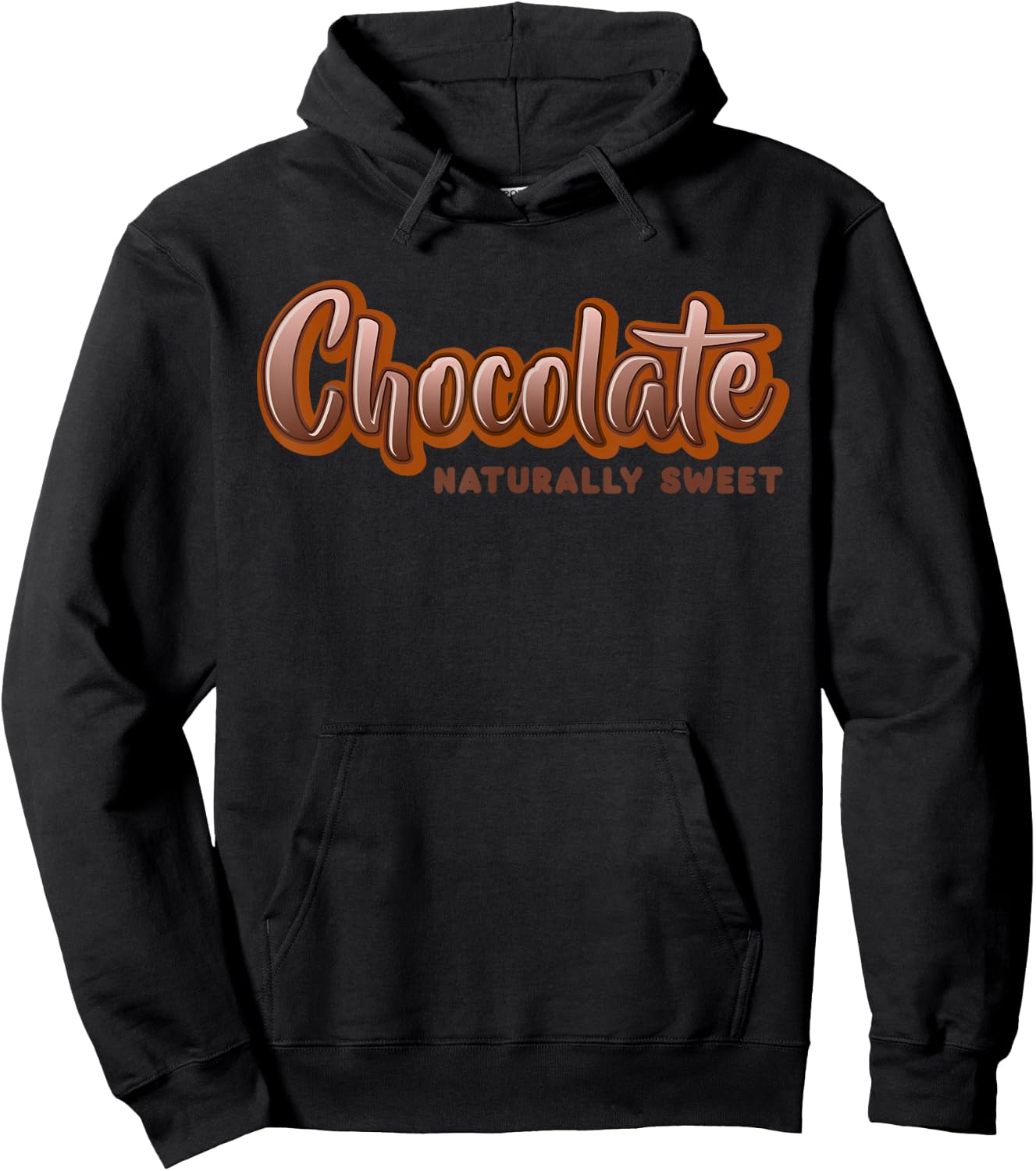 Chocolate Naturally Sweet Melanin Queen Afro American Women Hoodie - Hoodie | Black