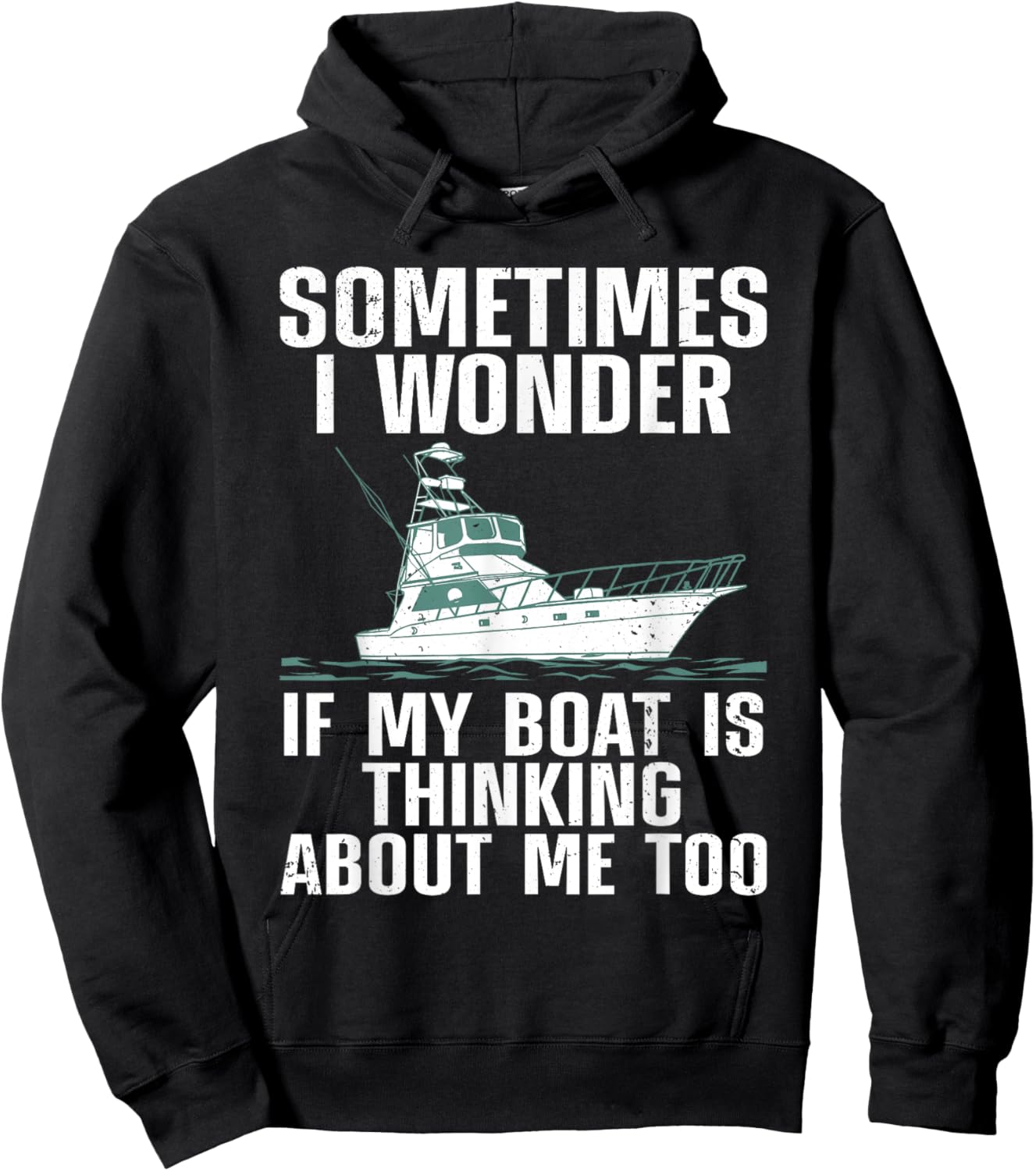 Cute Boating Art Women Boat Captain Sailboat Owners Hoodie - Hoodie | Black