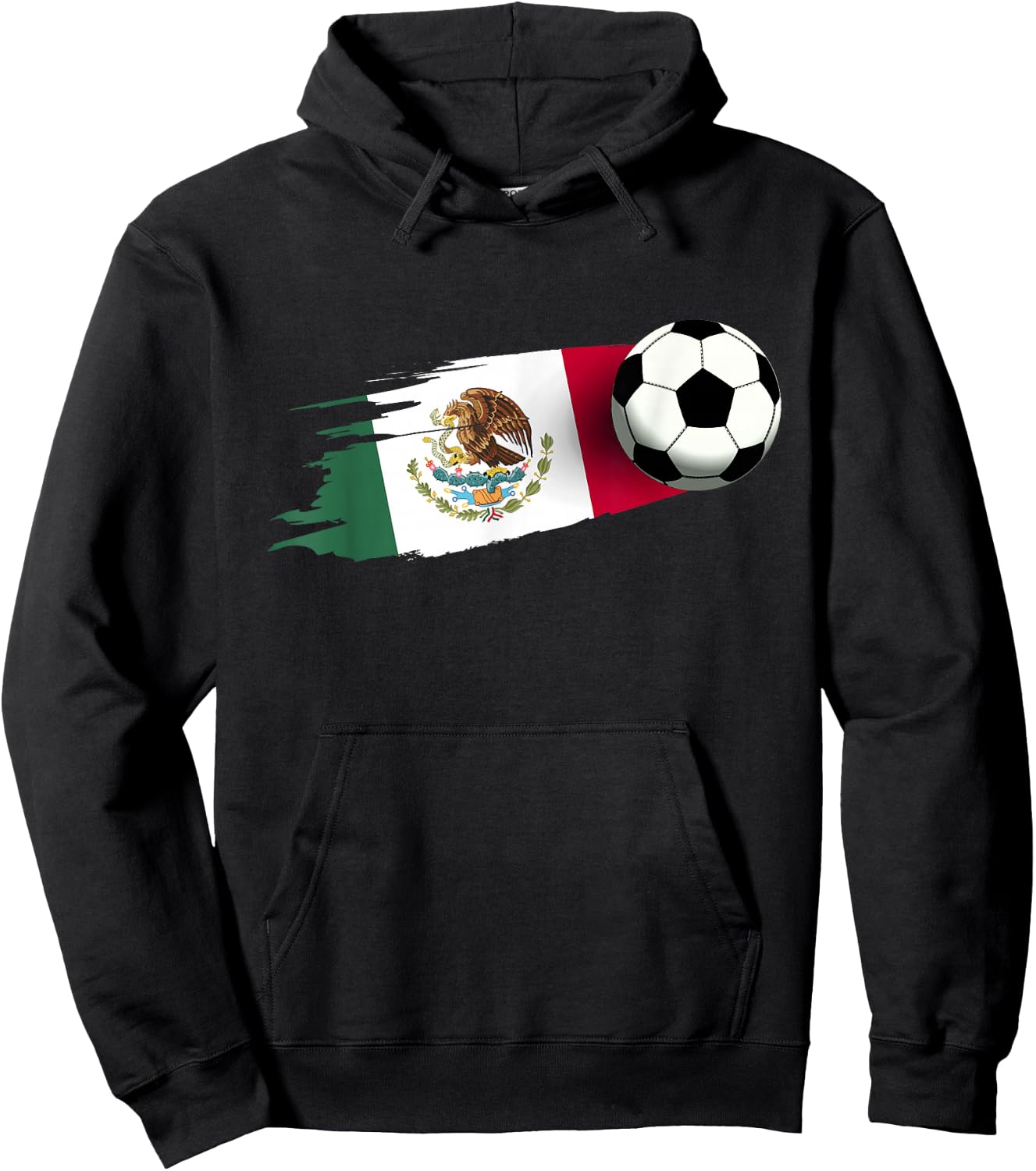Mexico Flag Jersey Mexican Soccer Team Mexican Hoodie - Hoodie | Black