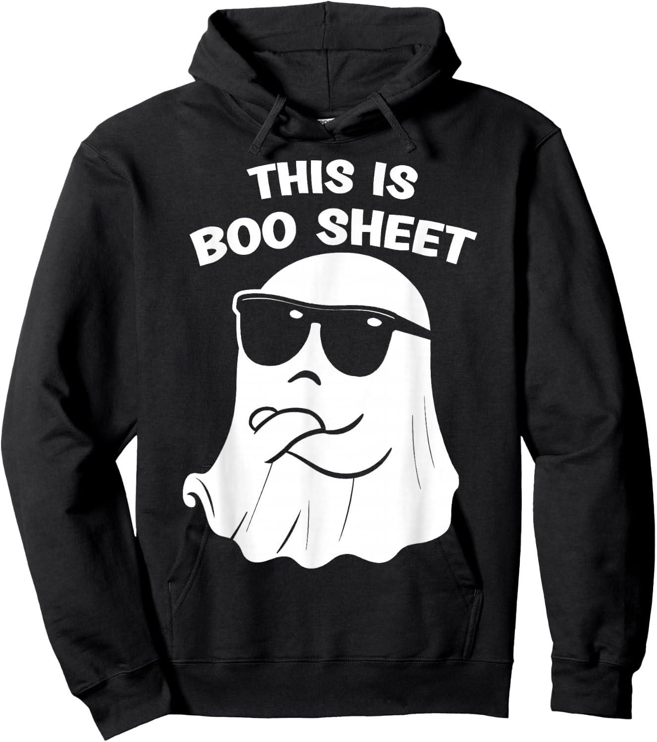 This Is Boo Sheet Ghost Halloween Costume funny Men Women Hoodie - Hoodie | Black