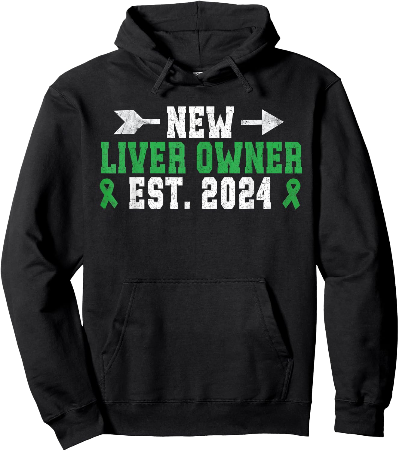 New Liver Owner Est 2024 Liver Transplant Liver Recipient Hoodie - Hoodie | Black