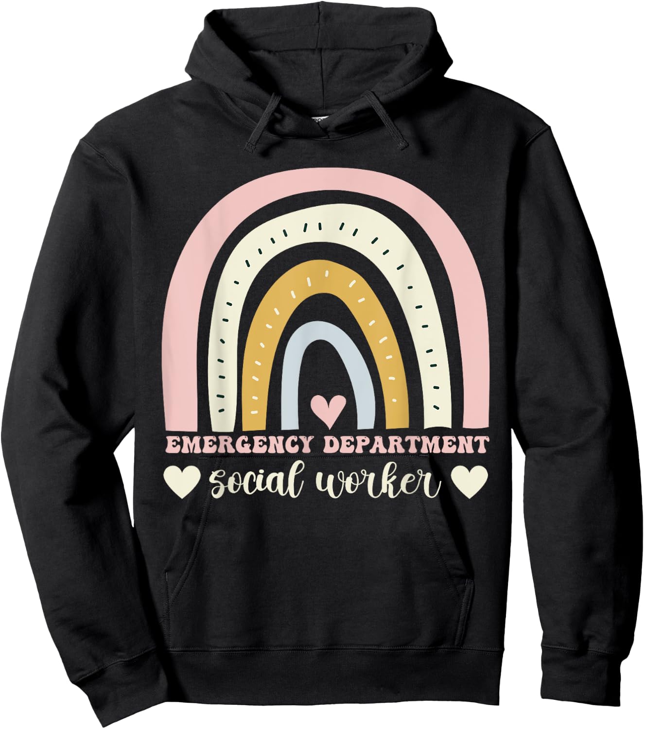 Emergency department social worker Hoodie - Hoodie | Black