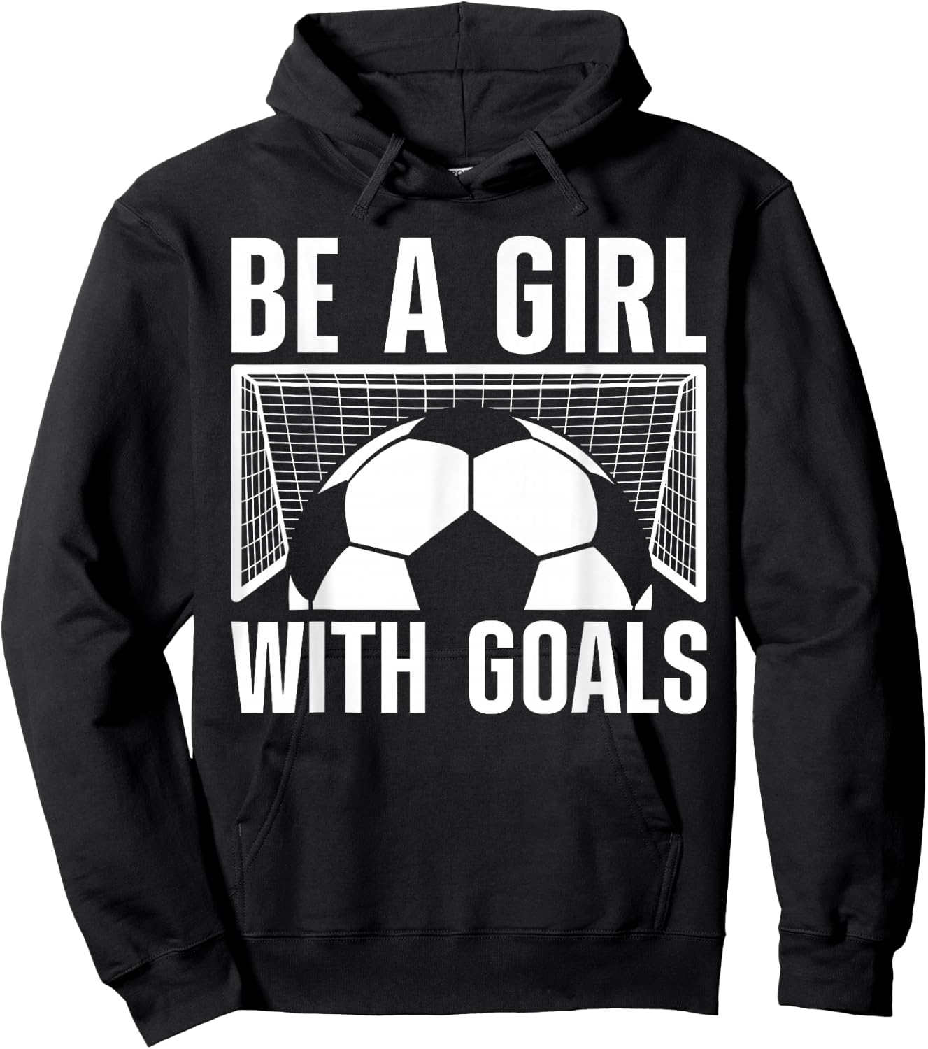 Cool Soccer Girls Football Soccer Lovers Sayings Hoodie - Hoodie | Black
