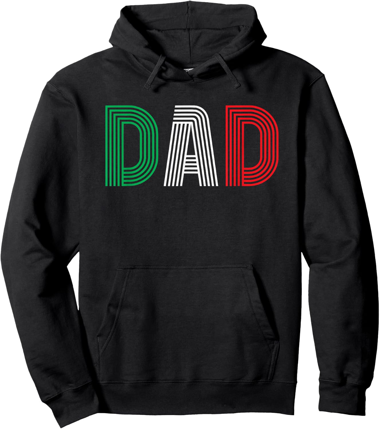 Italy Funny Papa Italian Family Culture Italy Country Dad Hoodie - Hoodie | Black