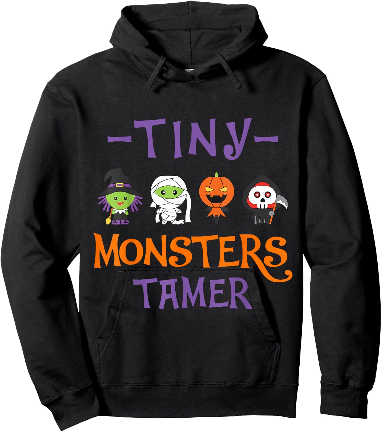 Tine MOnsters Tamer Funny Halloween Teacher Men Women Hoodie - Hoodie | Black