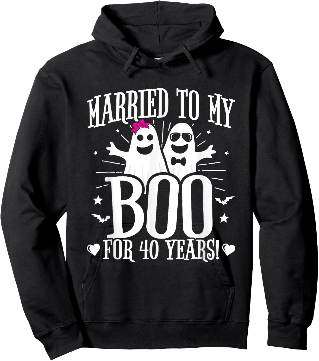 Funny 40th Wedding Anniversary October 40th Anniversary Hoodie - Hoodie | Black