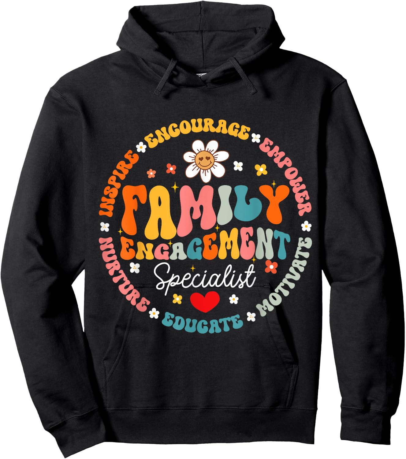 Family Engagement Specialist Appreciation Back to School Hoodie - Hoodie | Black