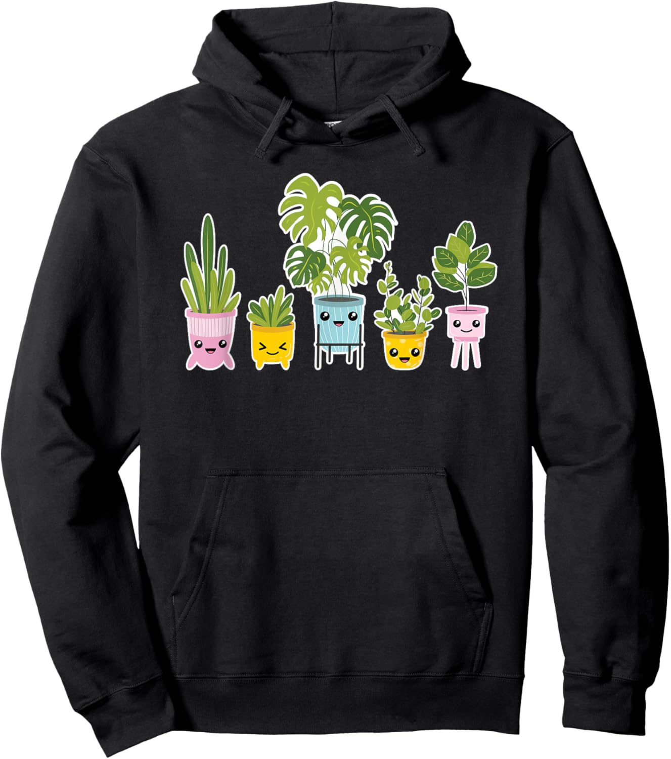 Funny Plant Merch Clothes Women Kids Kawaii Plants Succulent Gardener Plant Lover Hoodie - Hoodie | Black