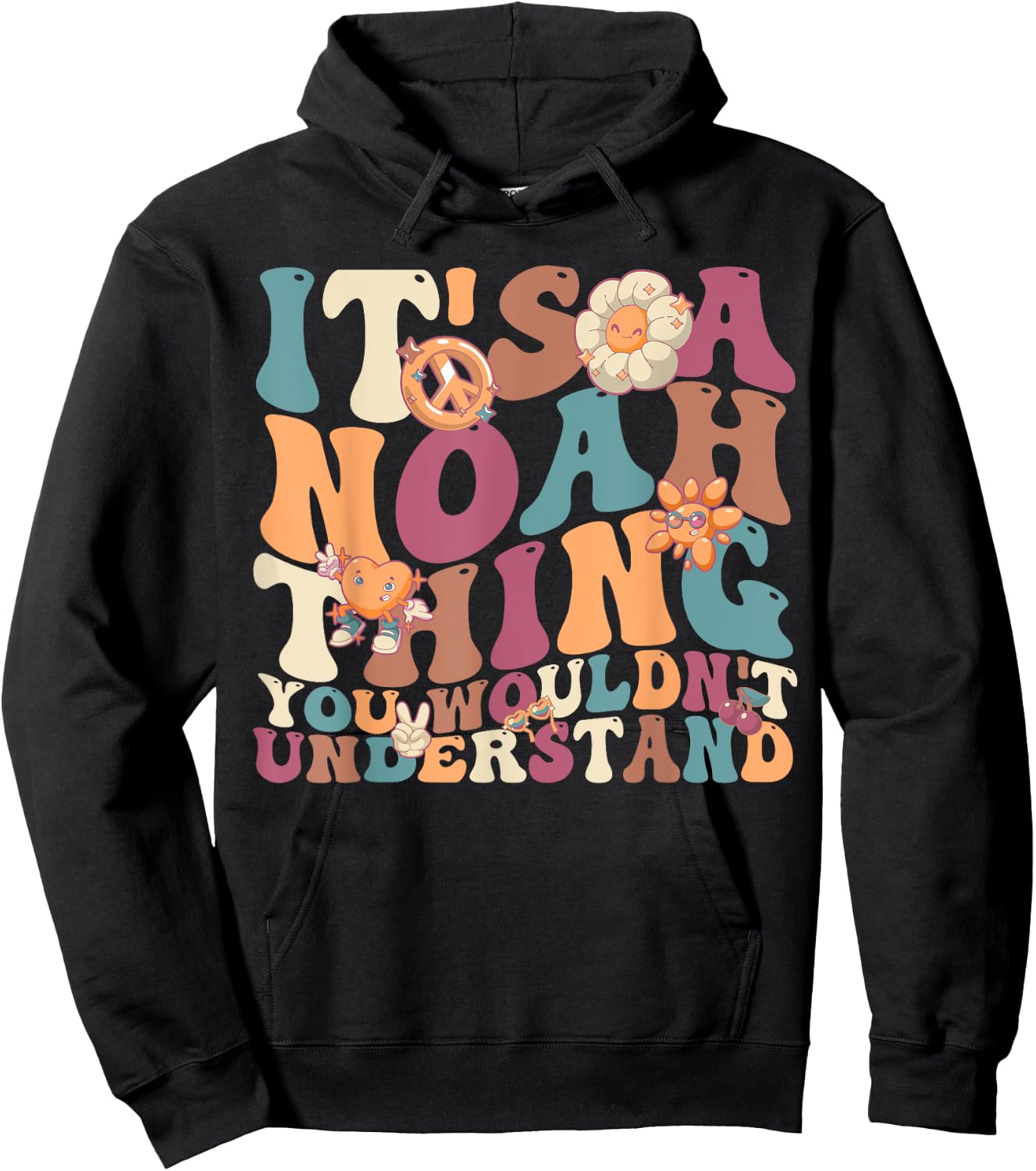 It's Noah Thing You Wouldn't Understand, For Noah Hoodie - Hoodie | Black