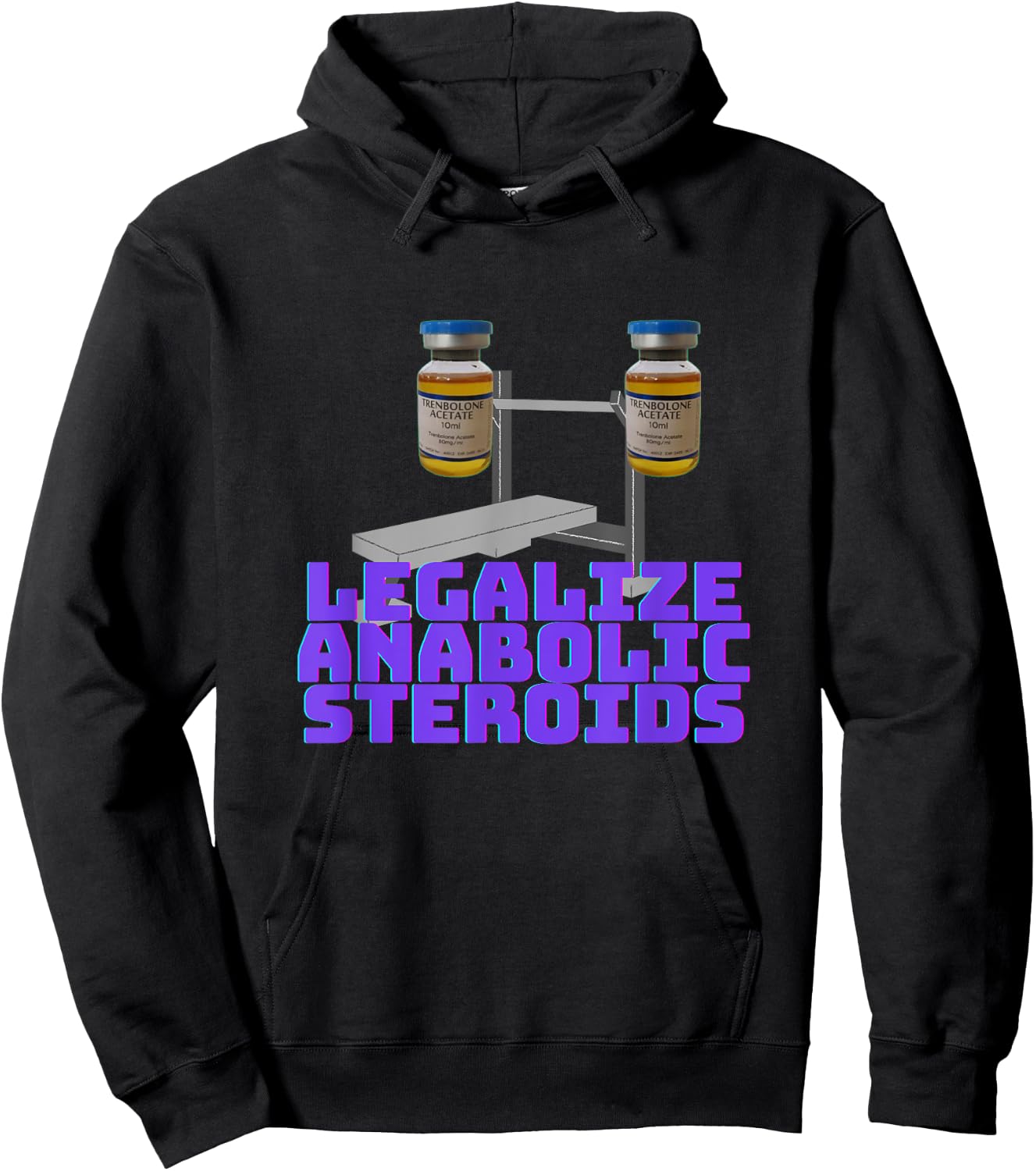Legalize anabolic steroids | Gym steroids Hoodie - Hoodie | Black