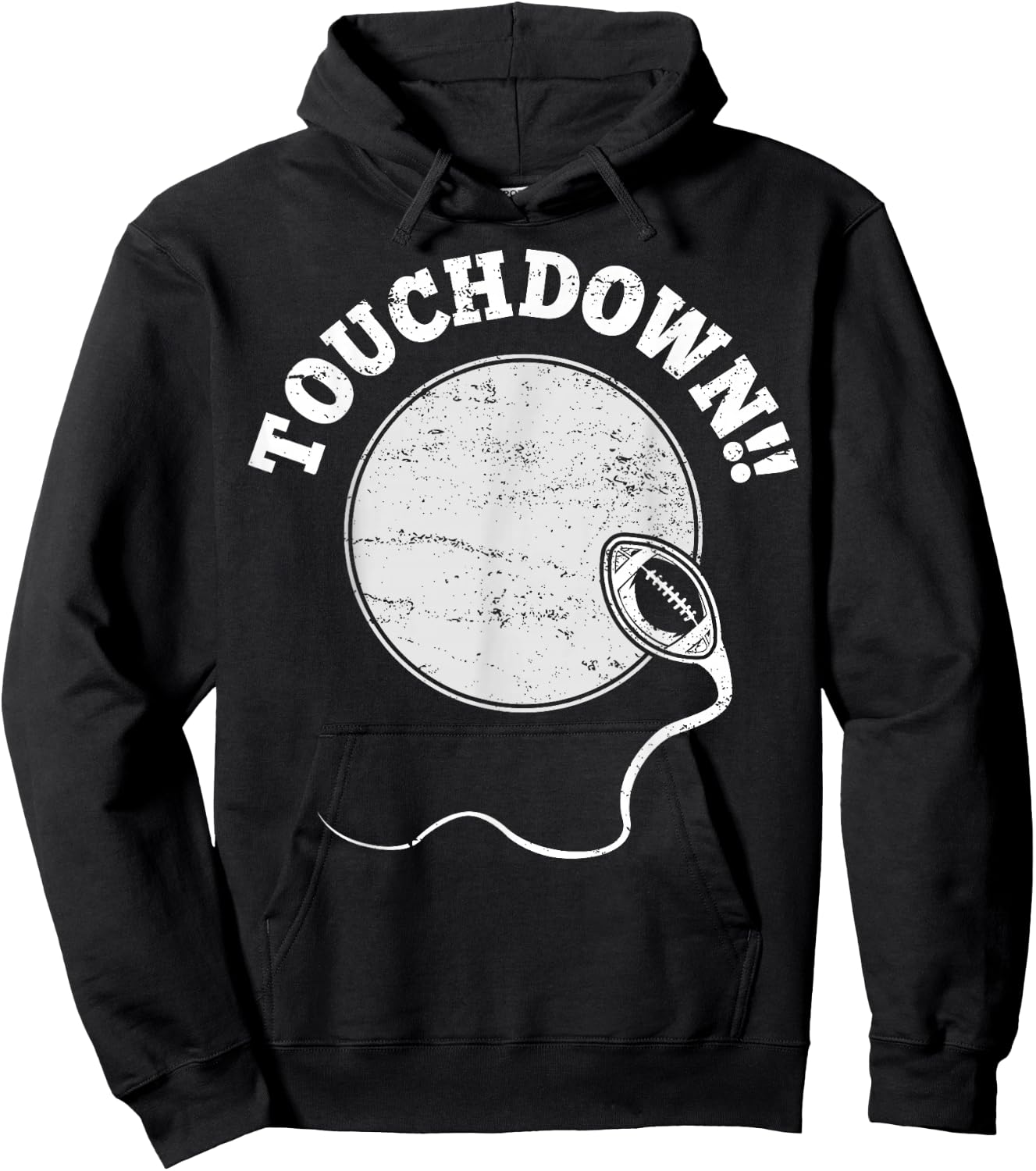 Football Pregnancy Announcement husband boyfriend Hoodie - Hoodie | Black