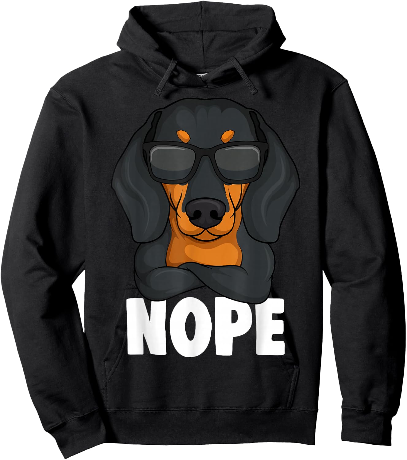 Dachshund Dachshund Teckel Nope Frauchen Master Children Women Hoodie - Hoodie | Black