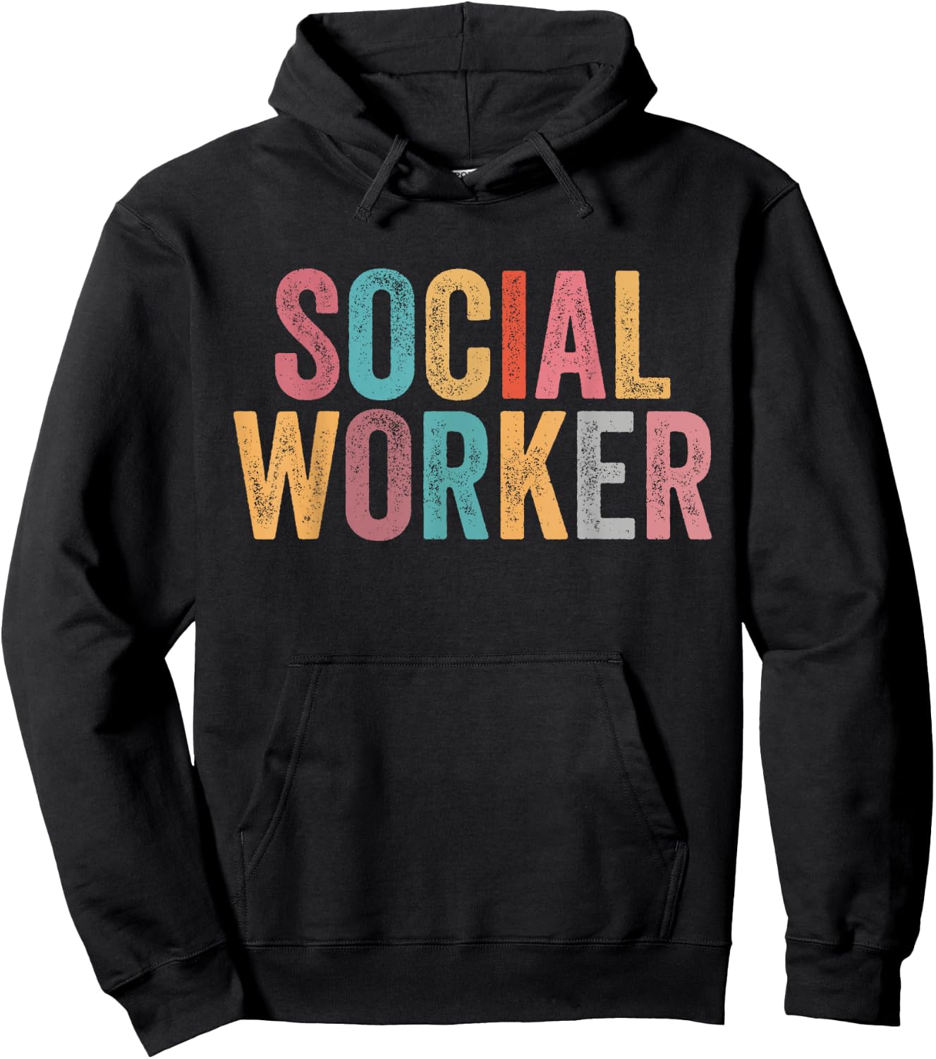 Social Worker Vintage School Social Worker Hoodie - Hoodie | Black