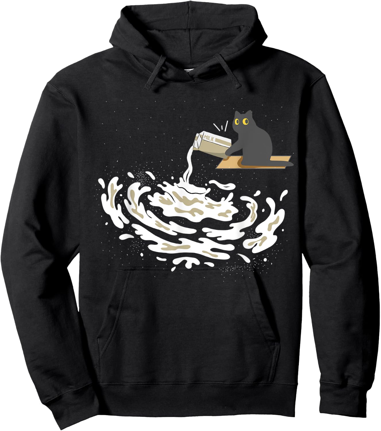Astrophysics Milky Way Cat Astrophysicist Funny Physics Men Women Hoodie - Hoodie | Black