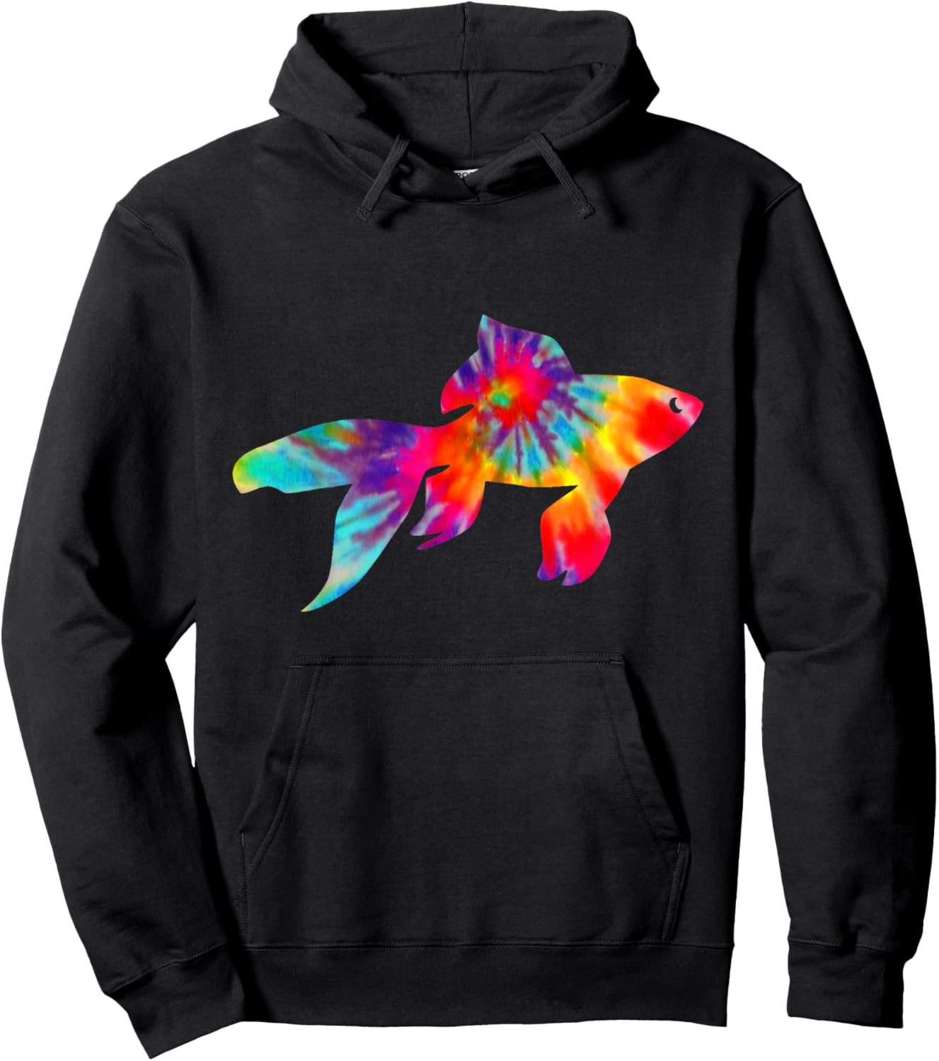 Goldfisch Tie Dye Vintage Pet Fish Aquarium Hoodie - Hoodie | Black