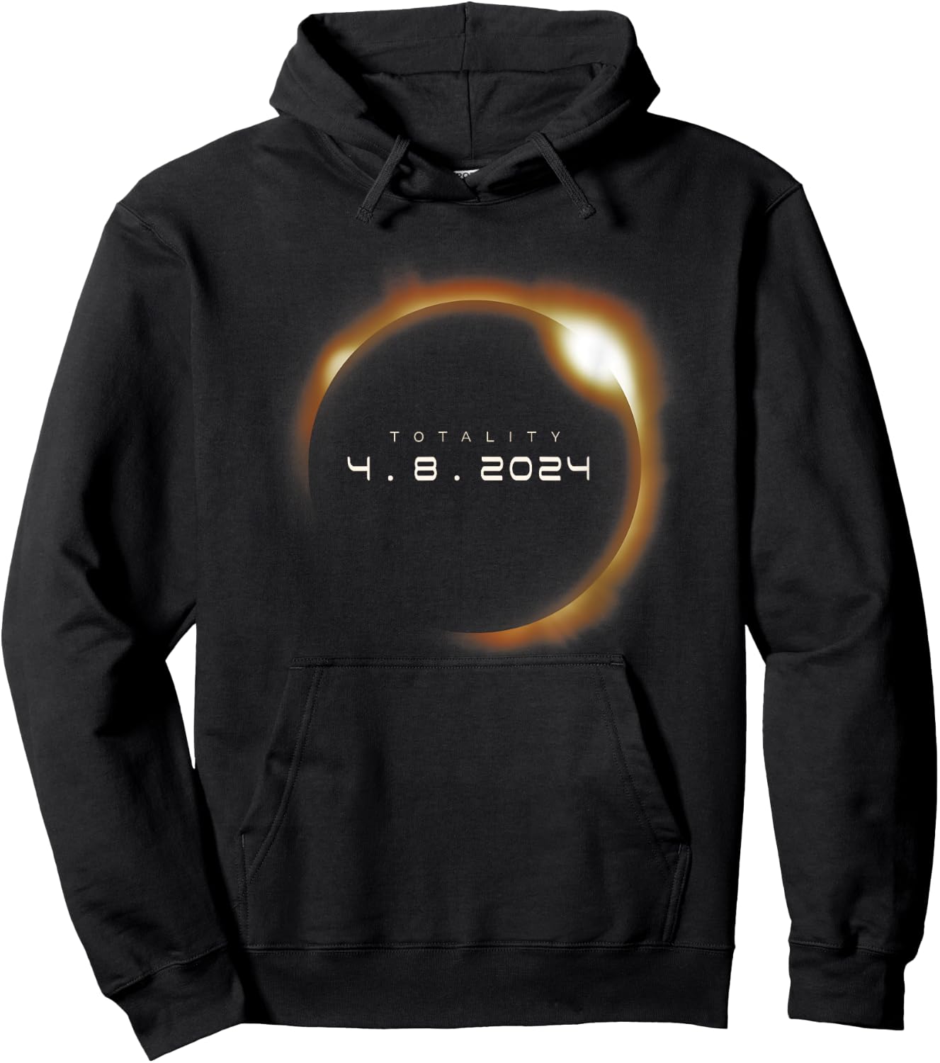 Total Solar Eclipse 2024 America Totality Hoodie - Hoodie | Black