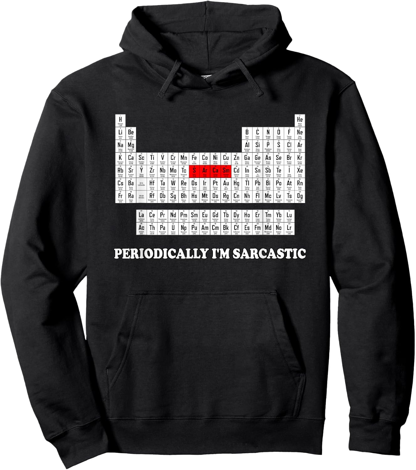 Sarcasm Periodically I'm Sarcastic Hoodie - Hoodie | Black