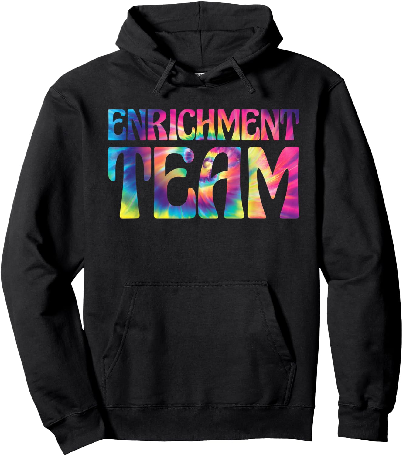 Enrichment Educator Tie-Dye Enrichment Team Hoodie - Hoodie | Black