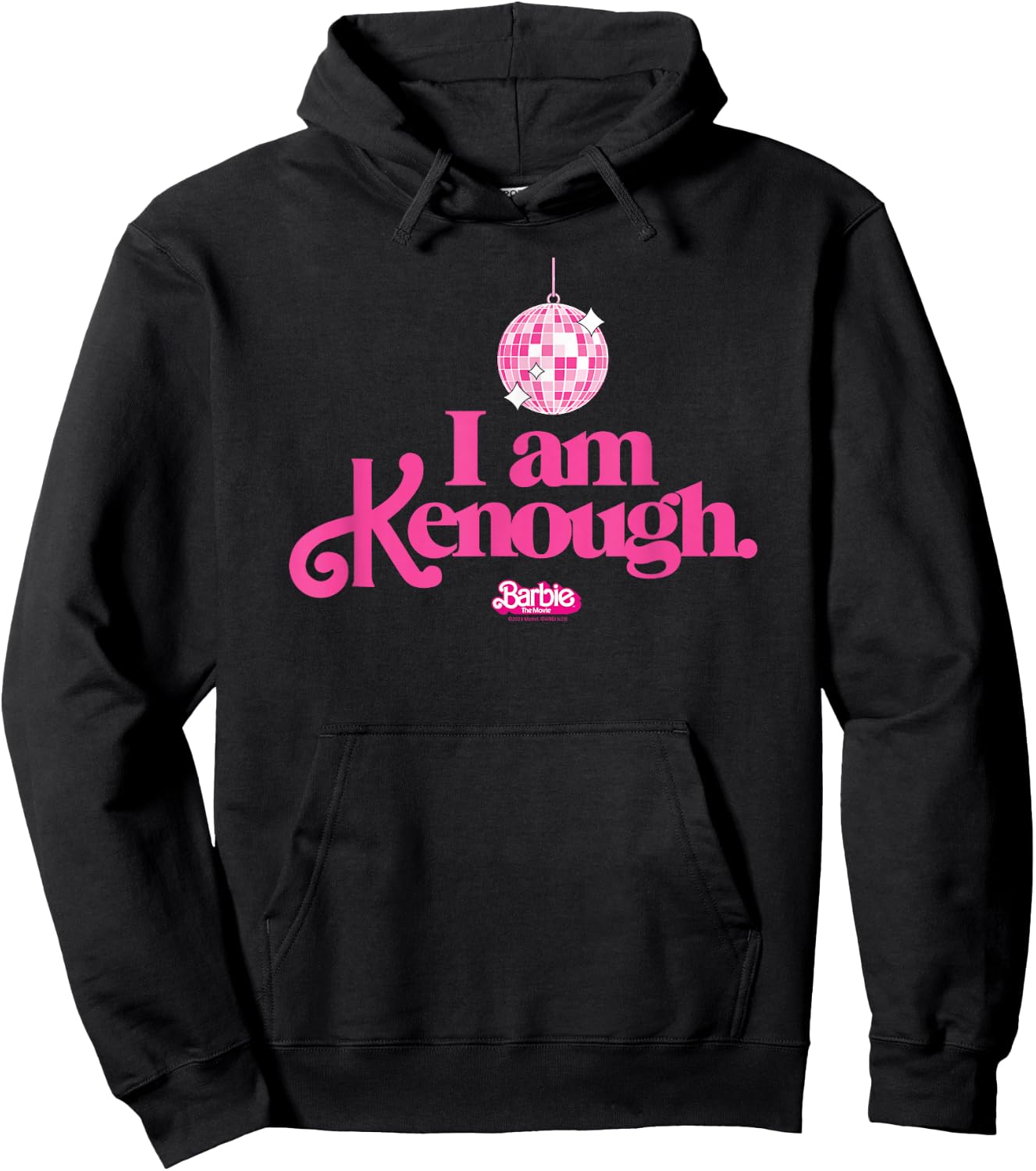Barbie The Movie - I Am Kenough Disco Ball Hoodie - Hoodie | Black