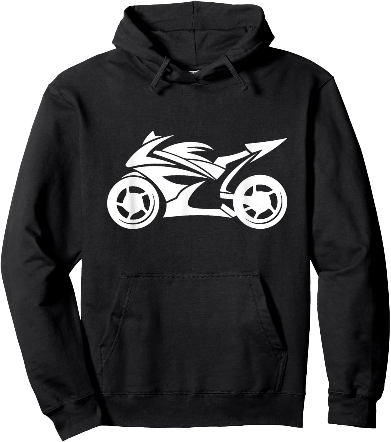 Ninja Motorcycle Silhouette Logo Hoodie - Hoodie | Black