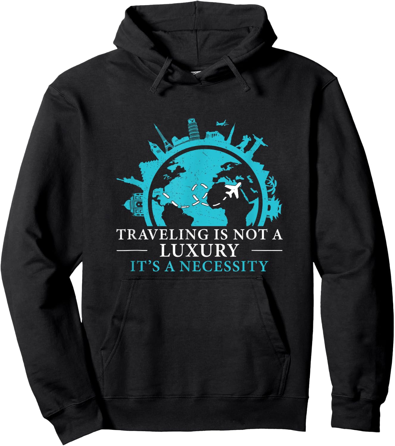 Travel Consultant Agent A Necessity Funny Tour Operator Hoodie - Hoodie | Black