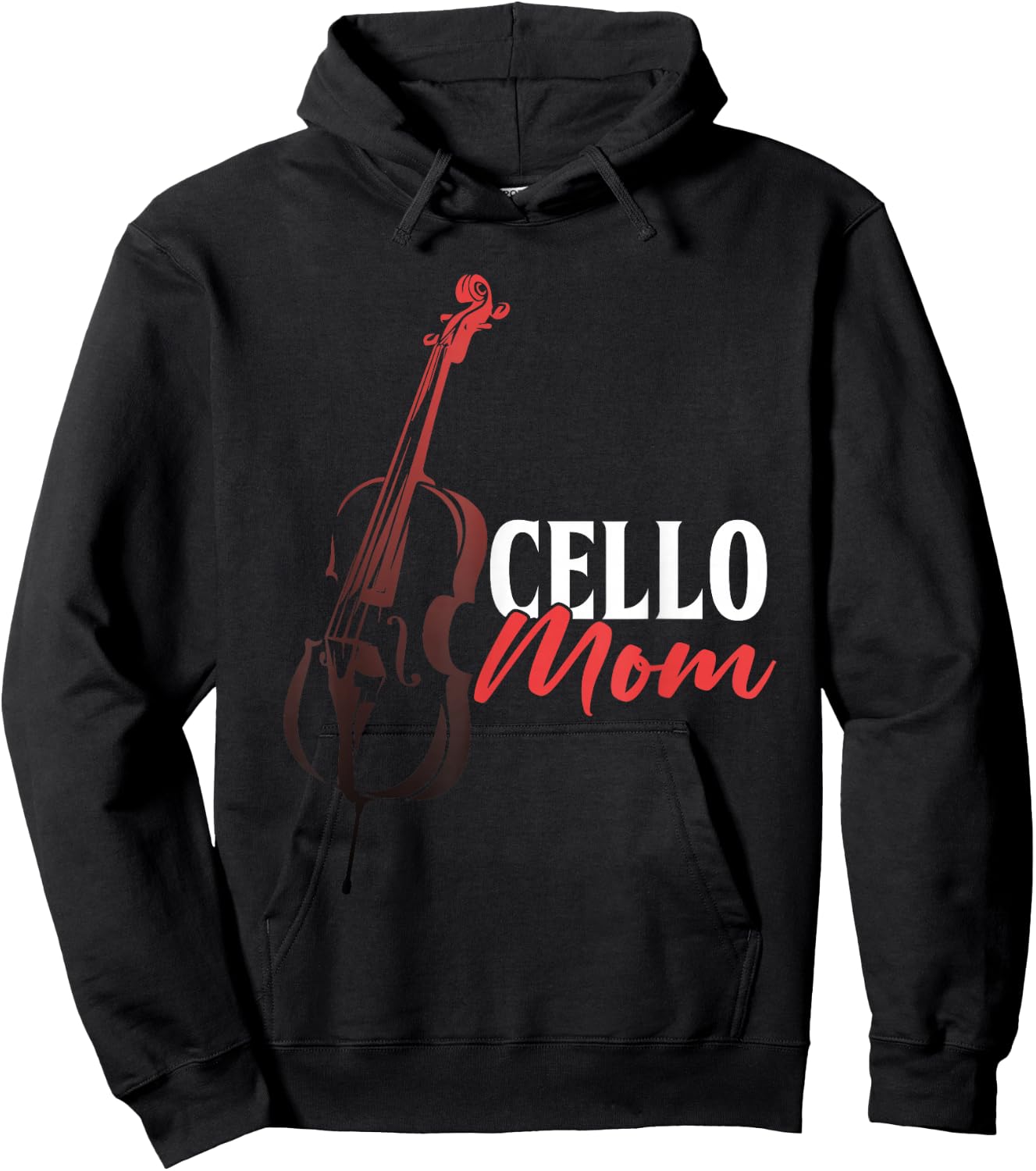 Cello Mom Cellist Musician Cello Player Mother Orchestra Hoodie - Hoodie | Black
