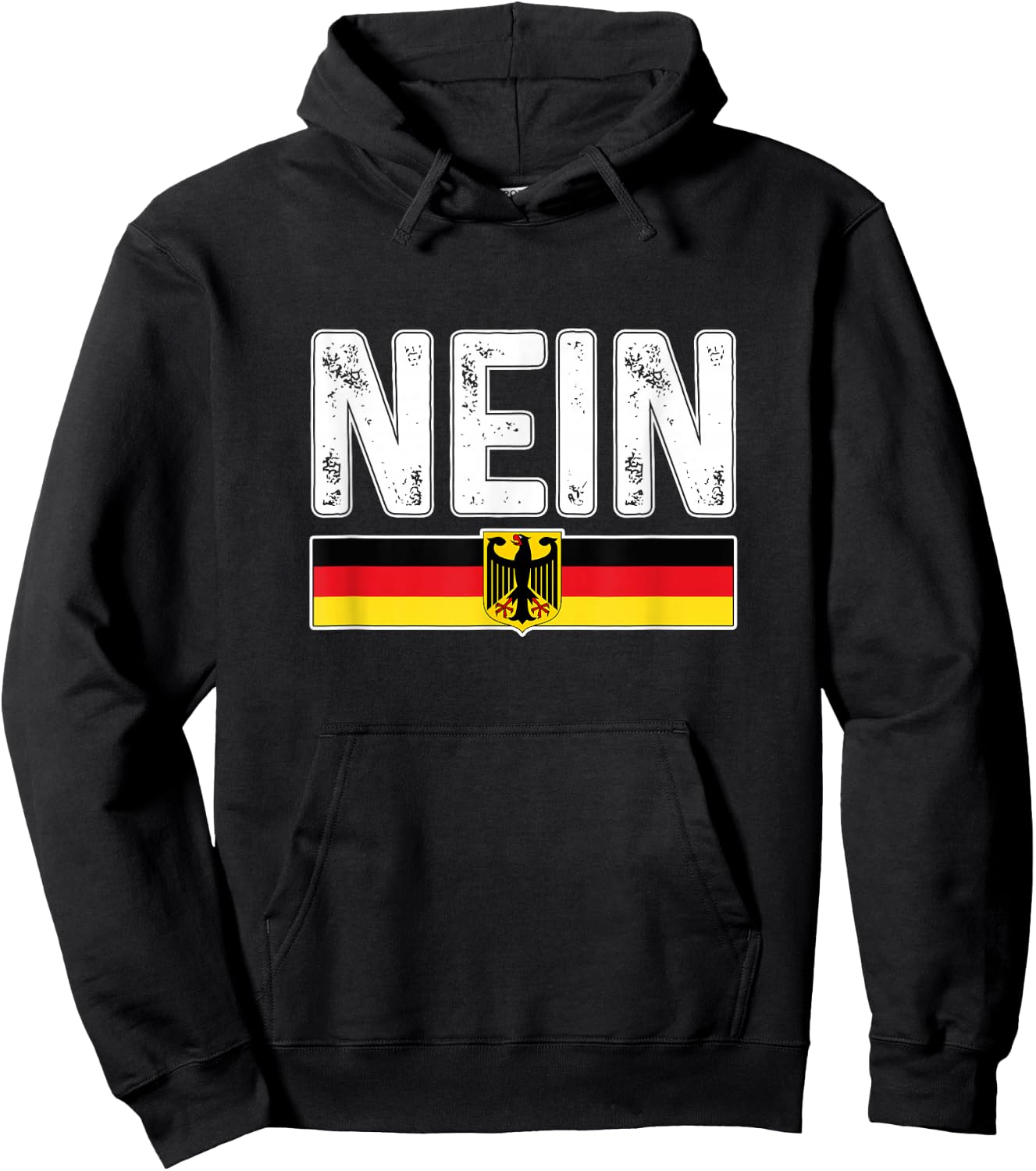 Oktoberfest Nein Deutschland German Germany Flag Hoodie - Hoodie | Black