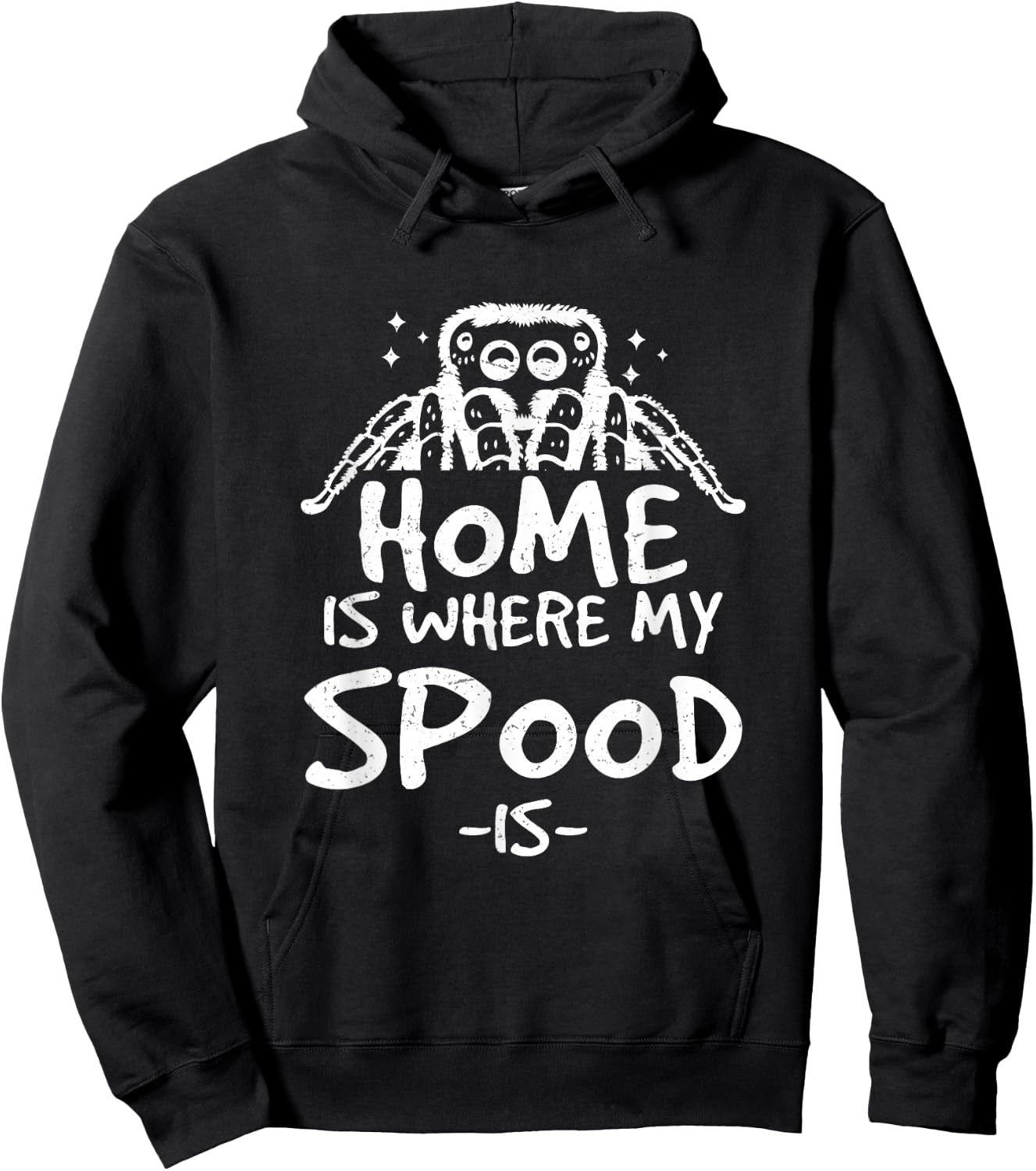 Classic Jumping Spider Spooder For A Salticidae Spood Owner Hoodie - Hoodie | Black