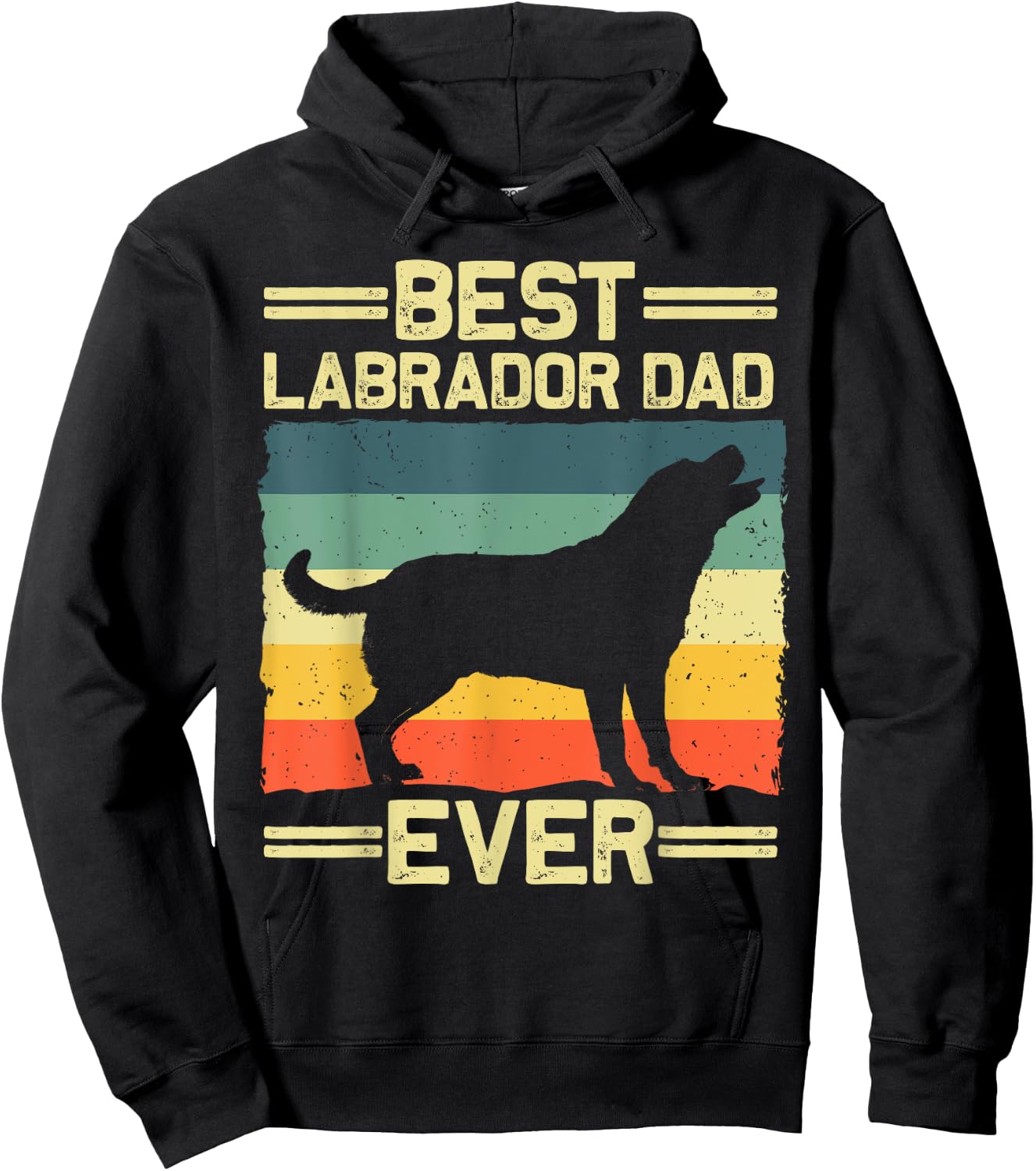 Labrador Dad Black Lab Yellow Labrador Retriever Hoodie - Hoodie | Black
