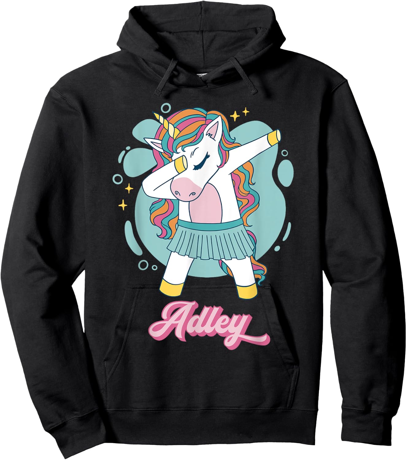 Adley Merch Unicorn Design Hoodie - Hoodie | Black